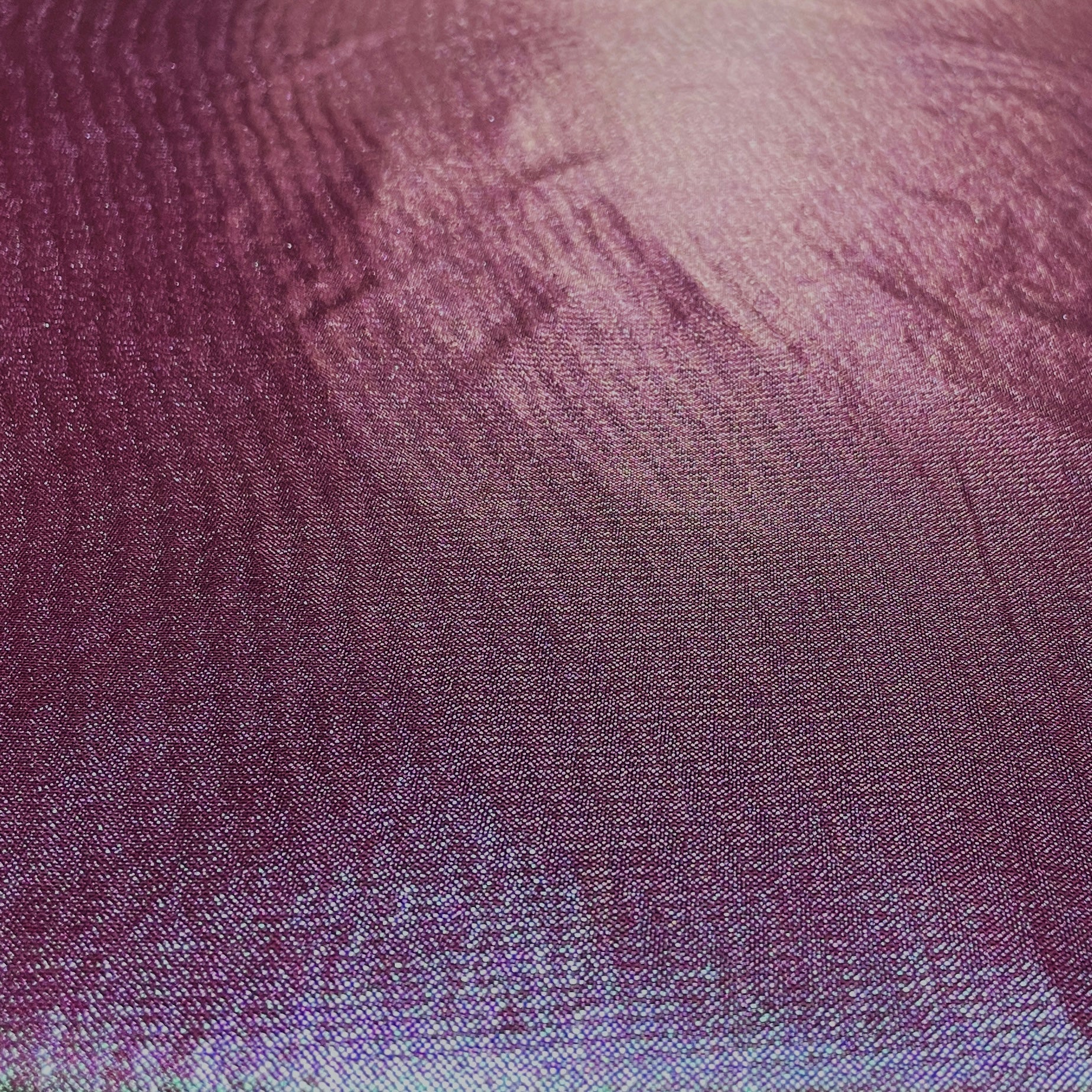 Maroon 3D Shimmer Foil Imported Knit Lycra Fabric - Image 3