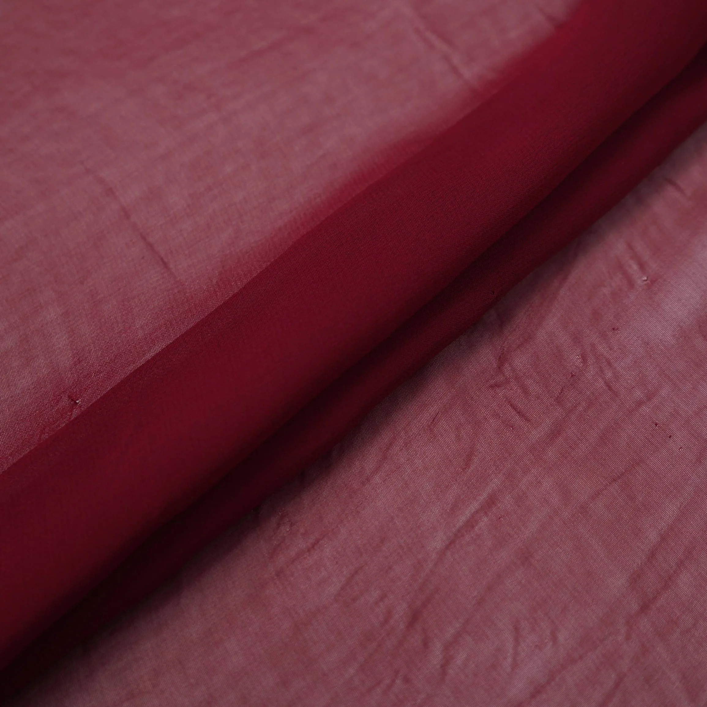 Maroon Solid 60gm Georgette Fabric SSMG-17 - Image 4