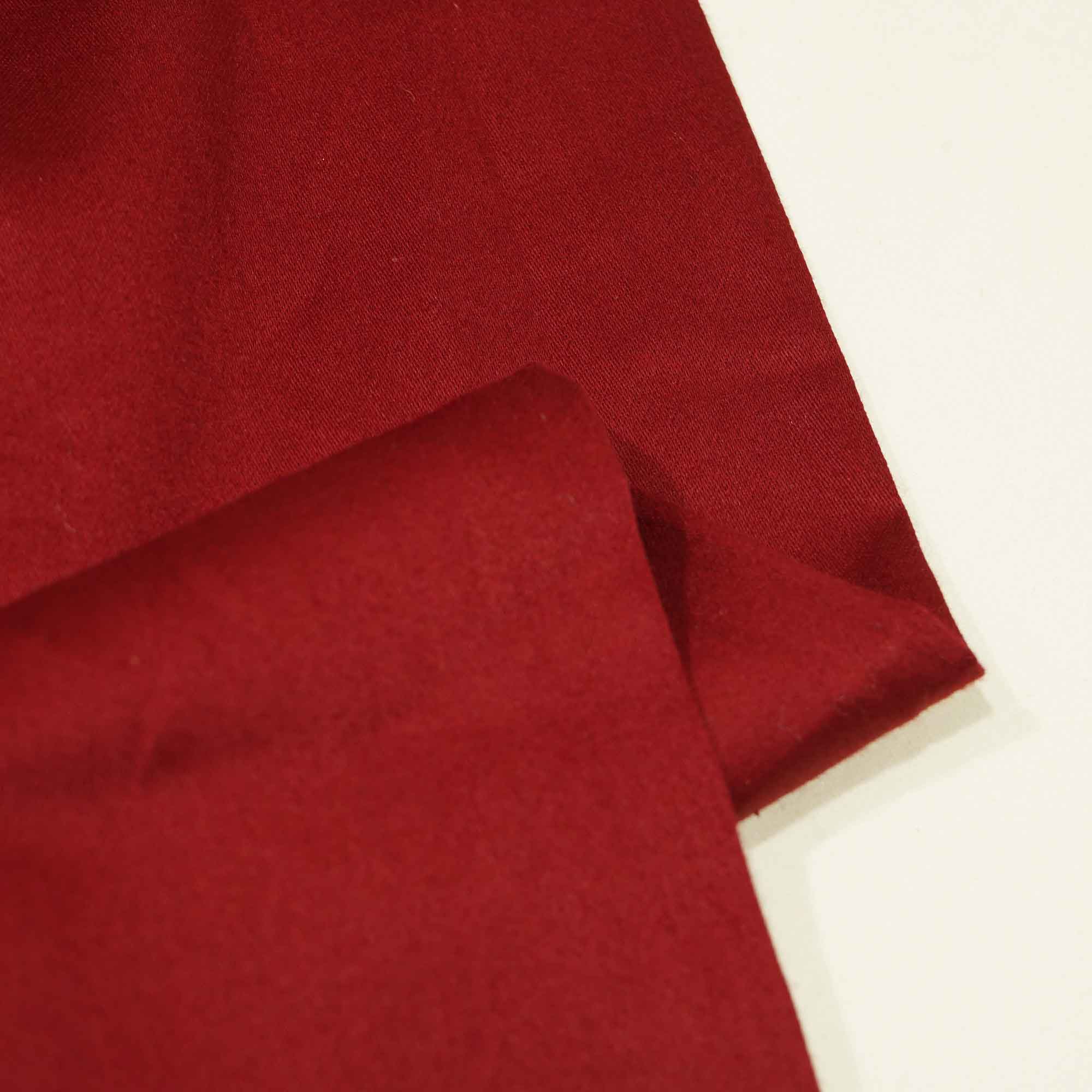 Maroon Solid Cotton Satin TU-7405 - Image 2
