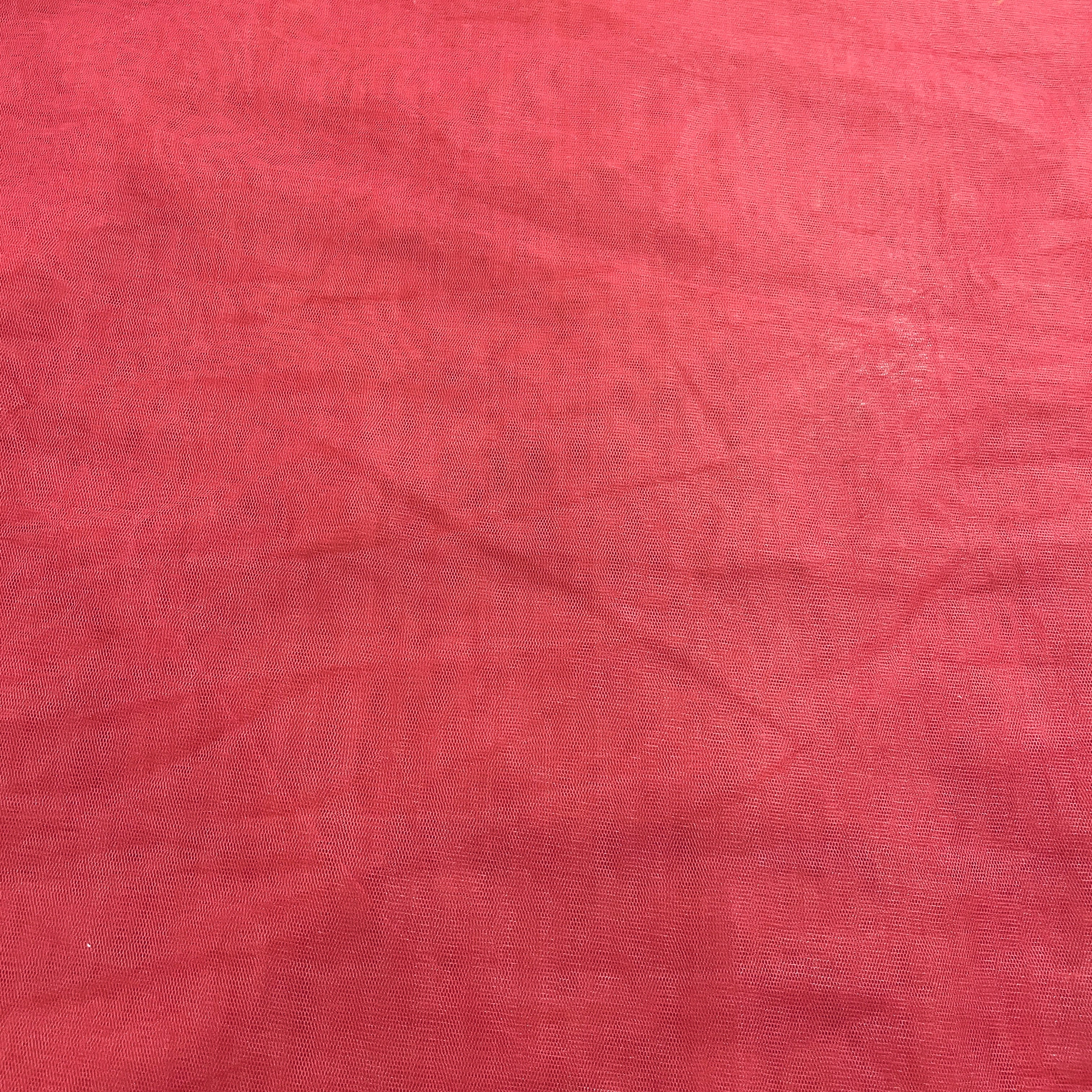 Maroon Solid Net Fabric - Image 2