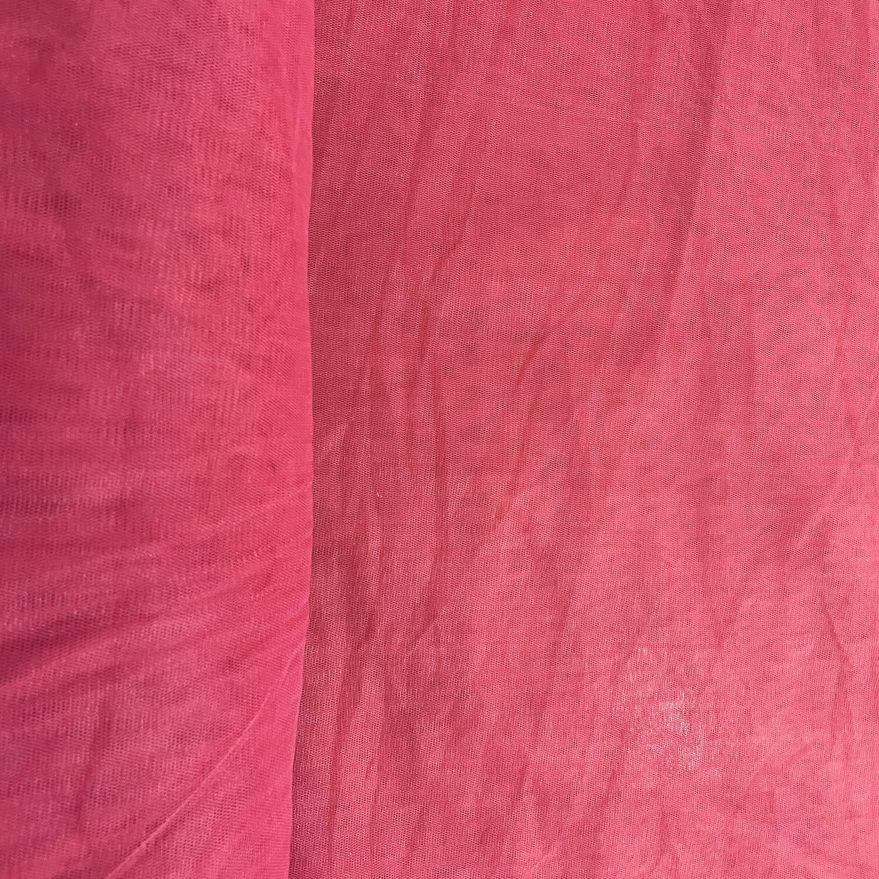 Maroon Solid Net Fabric - Image 3