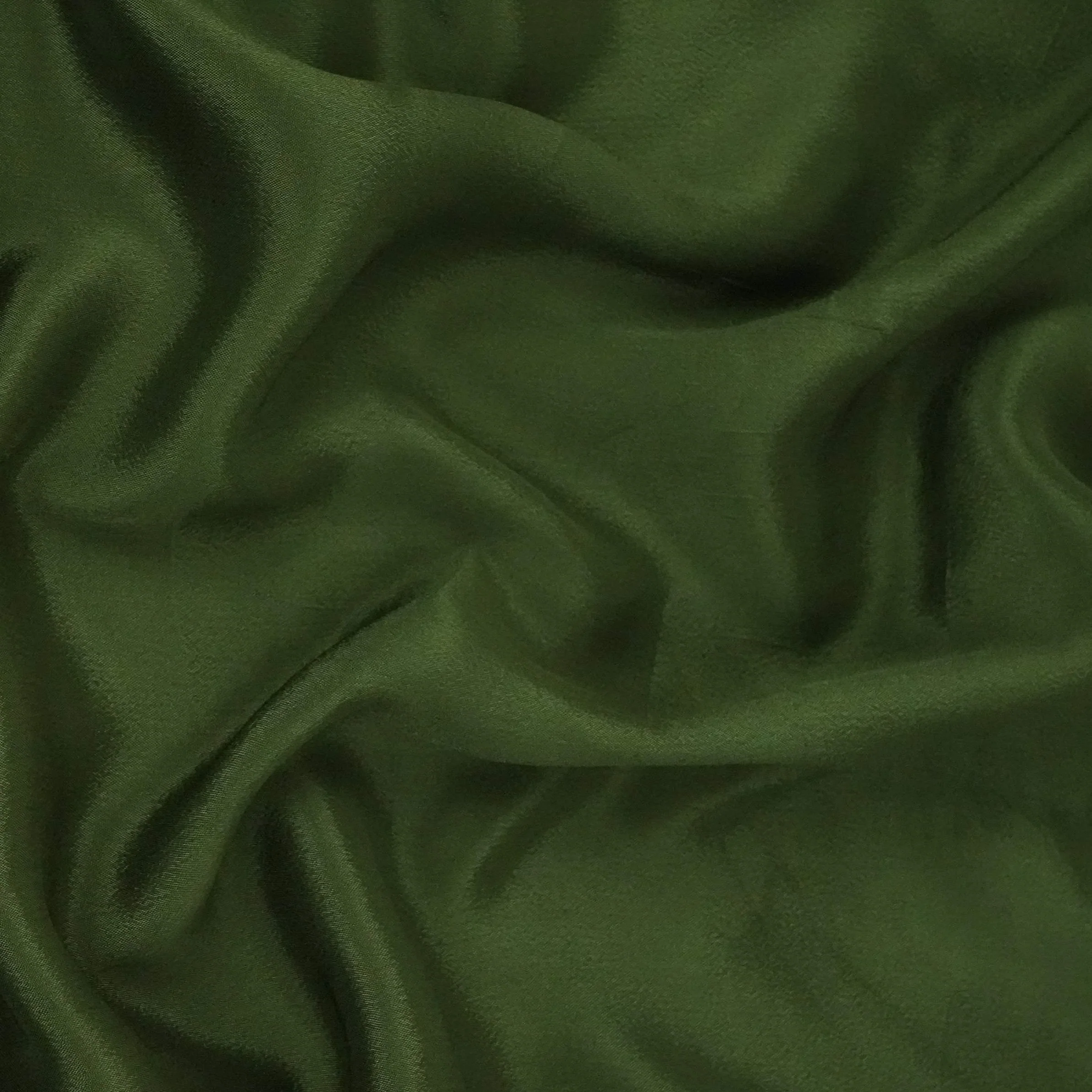 Mehendi Green Solid Chinon Fabric NFC-05 - Image 3