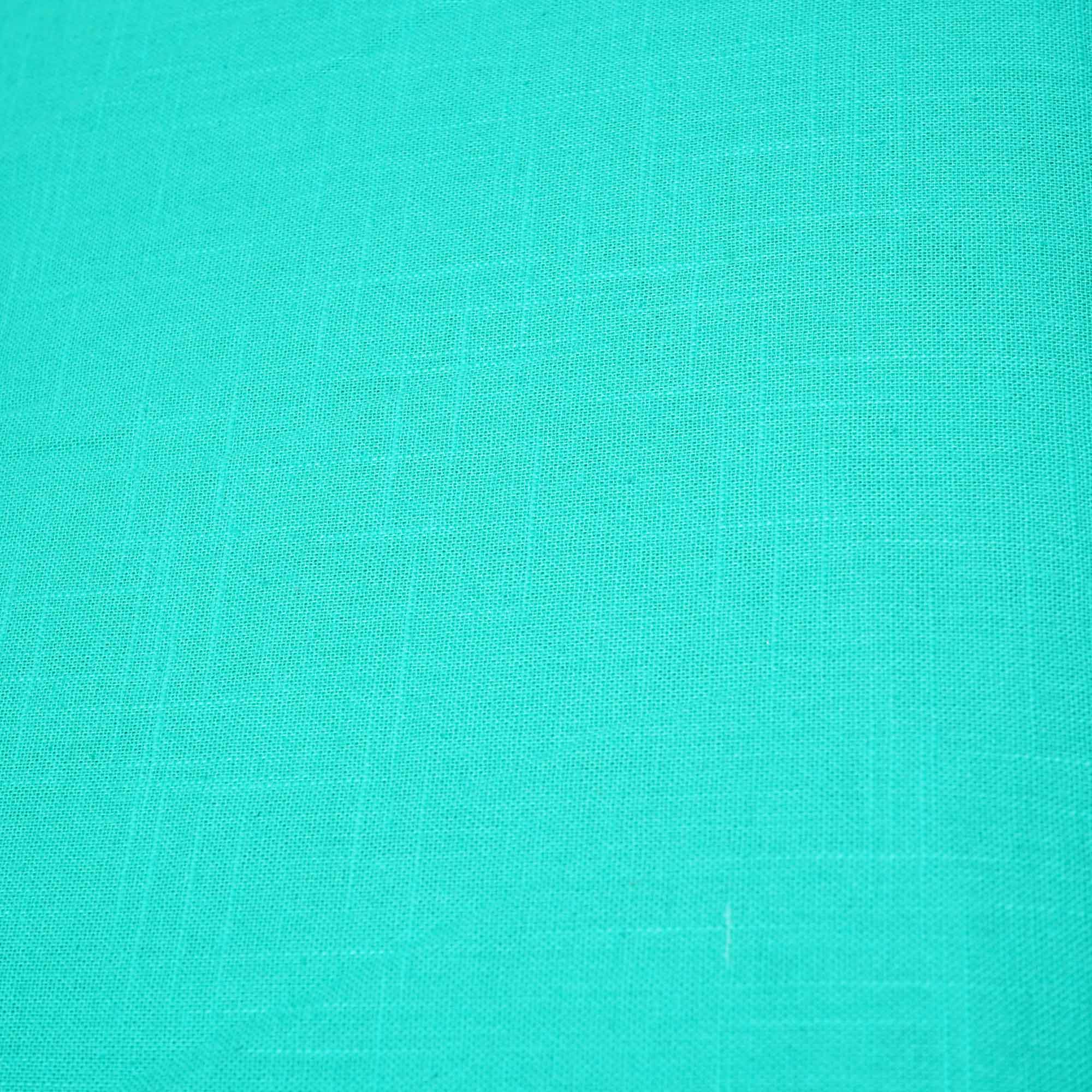 Mint Green Solid Fabric Cotton Linen Slub 1501 SG-17831 - Image 4