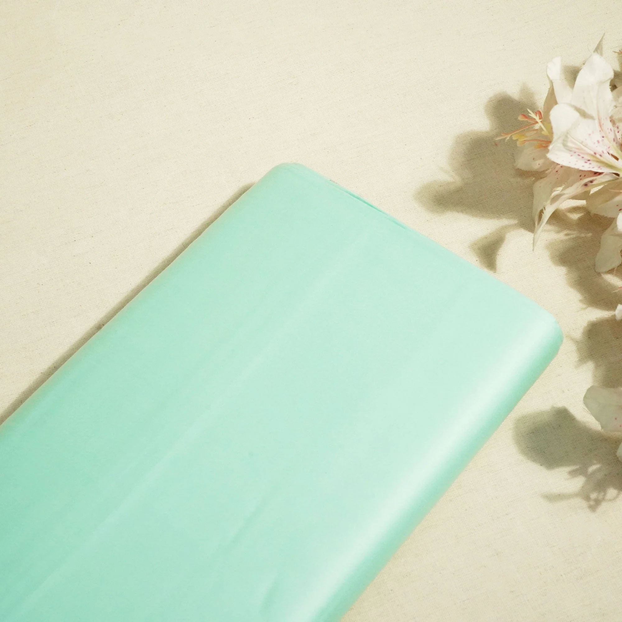 Mint Green Solid Giza Cotton Fabric STI-24641