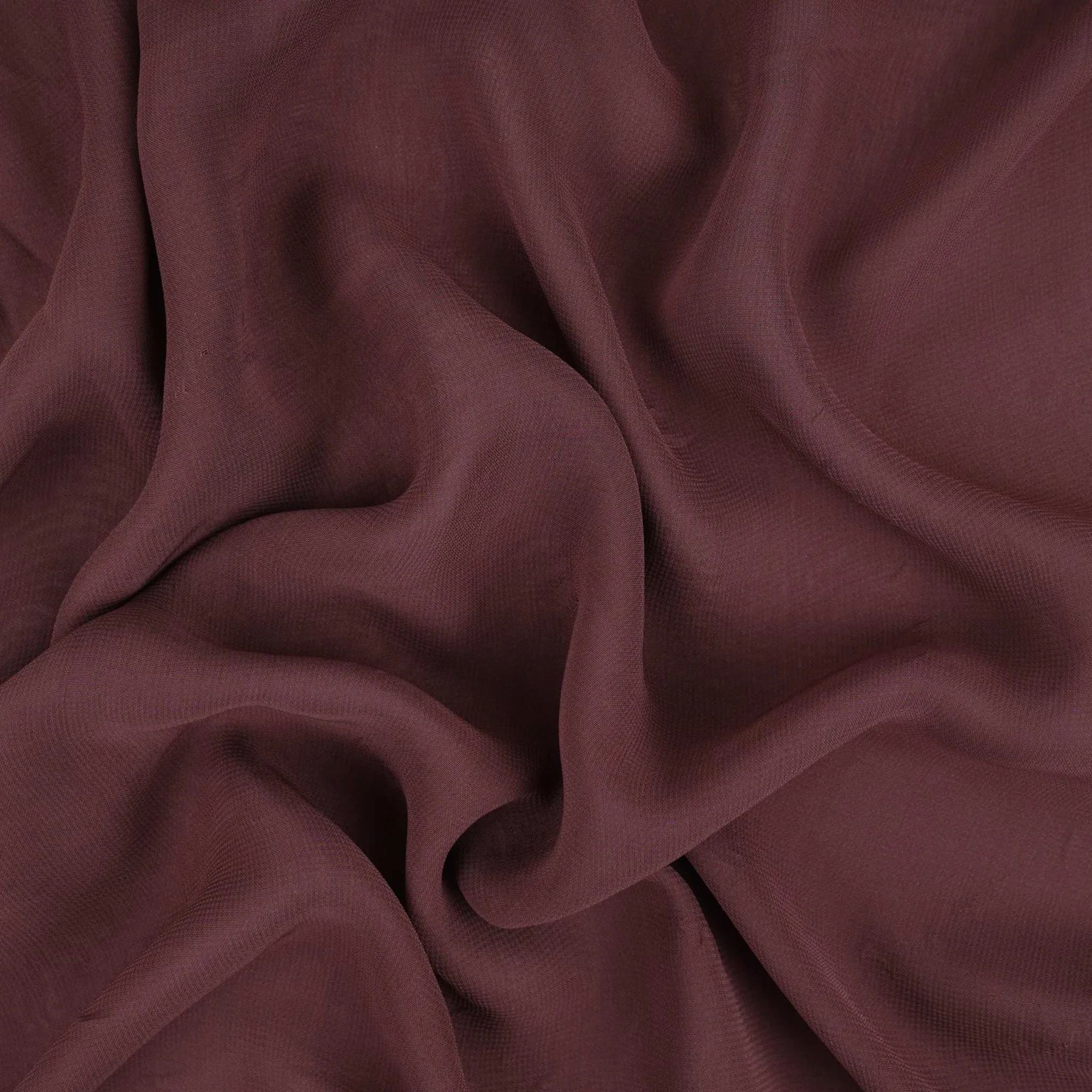 Mouse Brown Solid 60gm Georgette Fabric SSMG-28 - Image 2