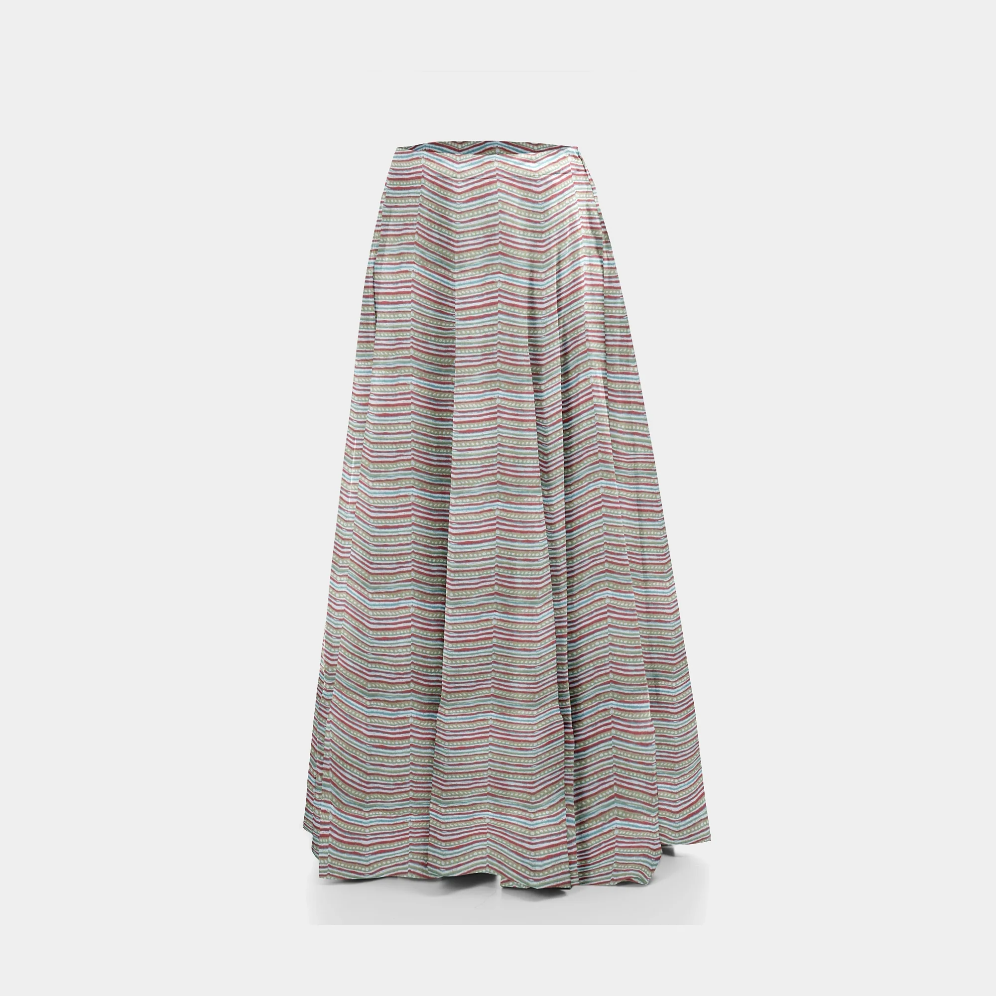 Multicolor Chevron Print Cotton Fabric TU 5267 - Image 6