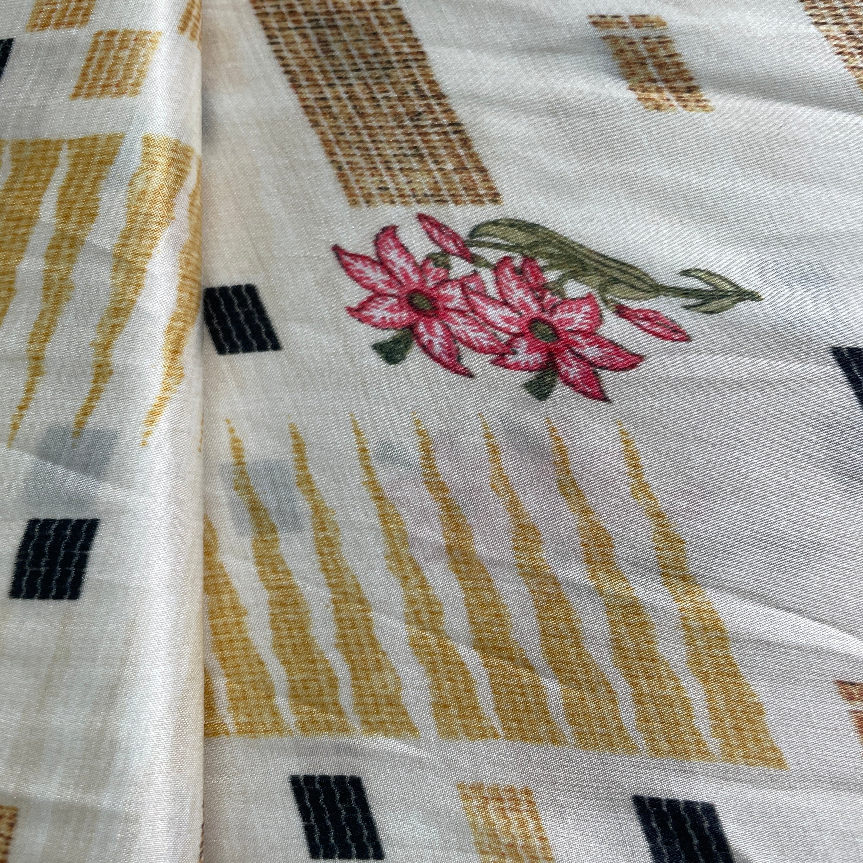 Multicolor Silk Fabric - Image 3