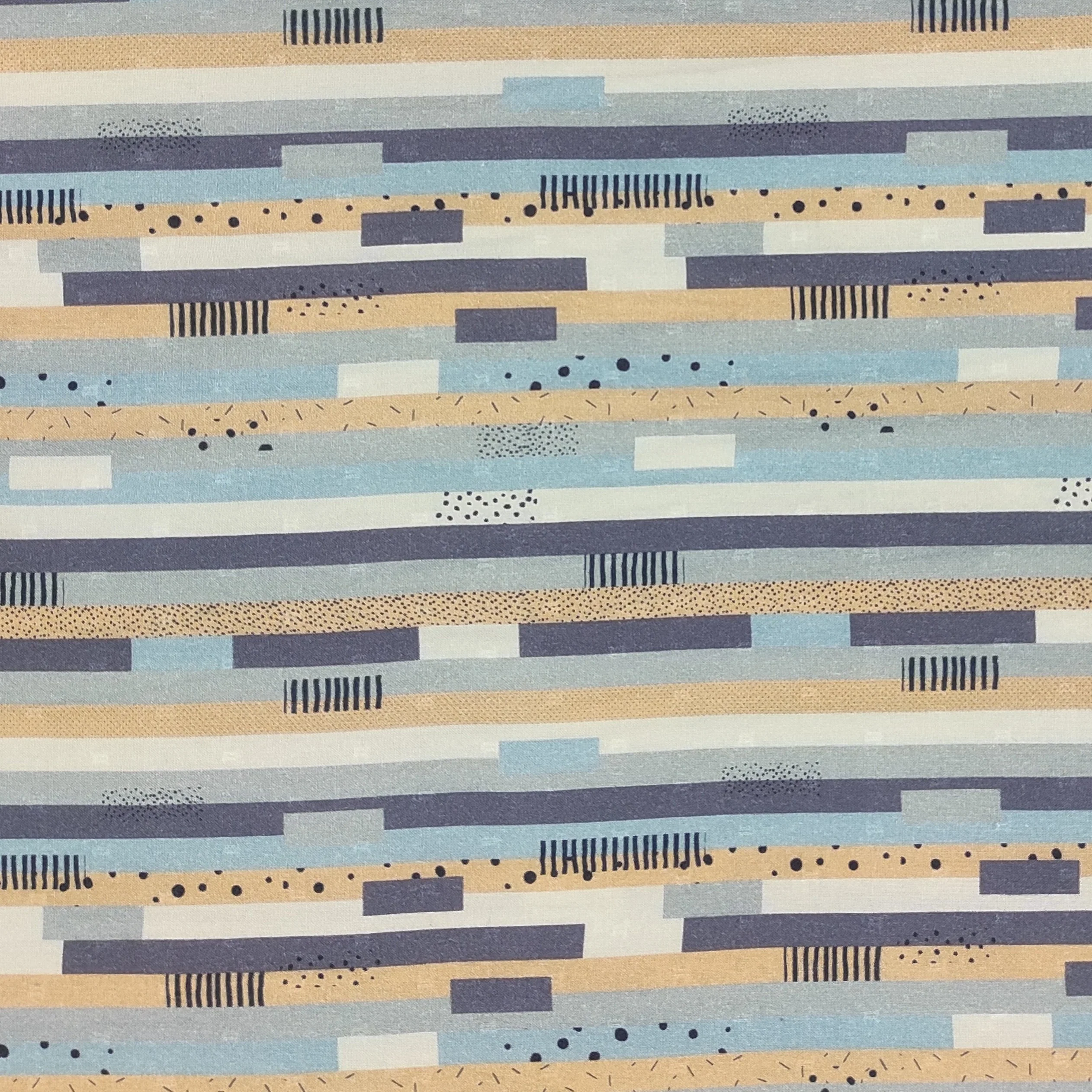 Multicolor Stripe print Rayon Dobby fabric - Image 2