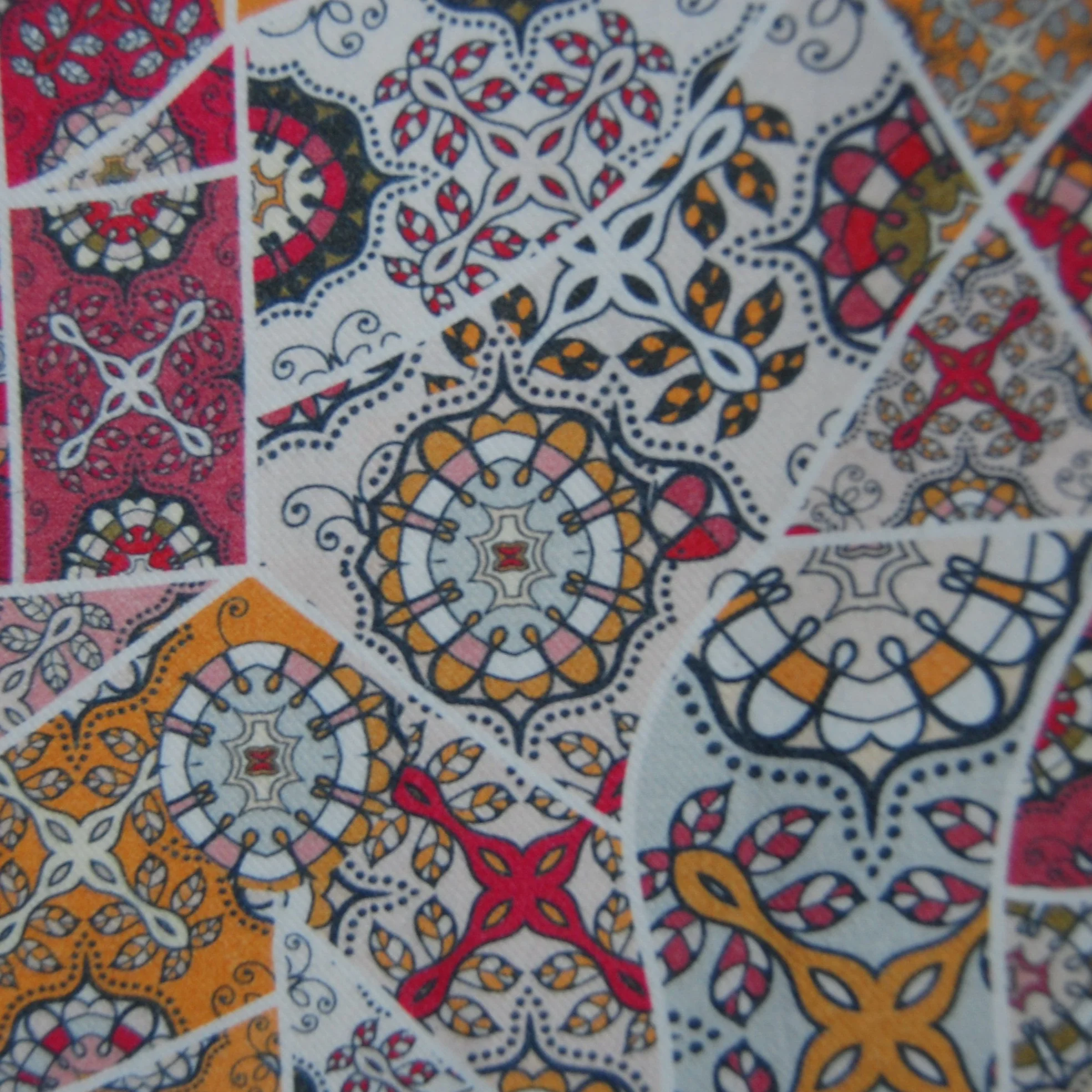 Multicolor Traditional Print spun Fabric - Image 3