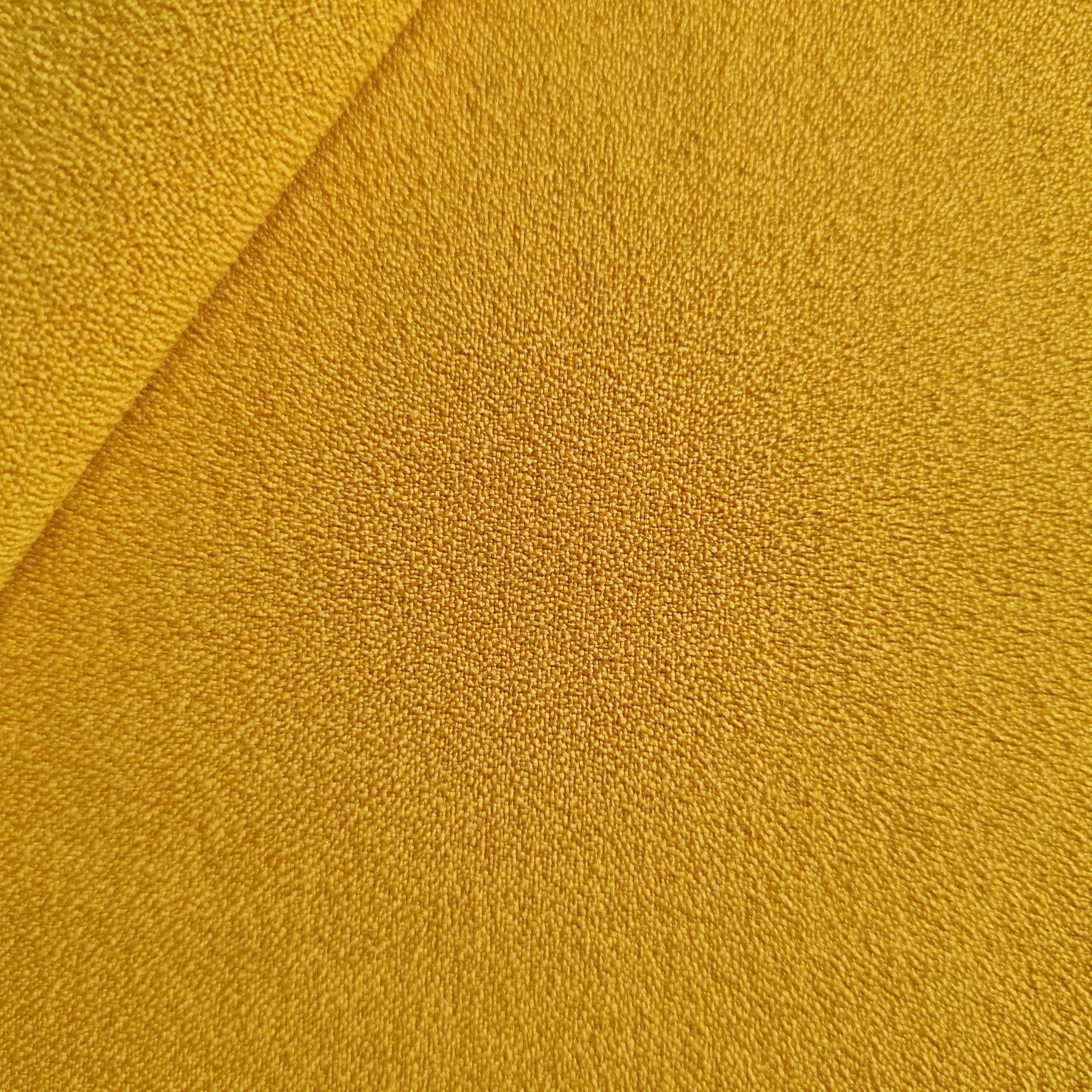 Mustard Solid Moss Crepe Fabric 17887 - Image 2