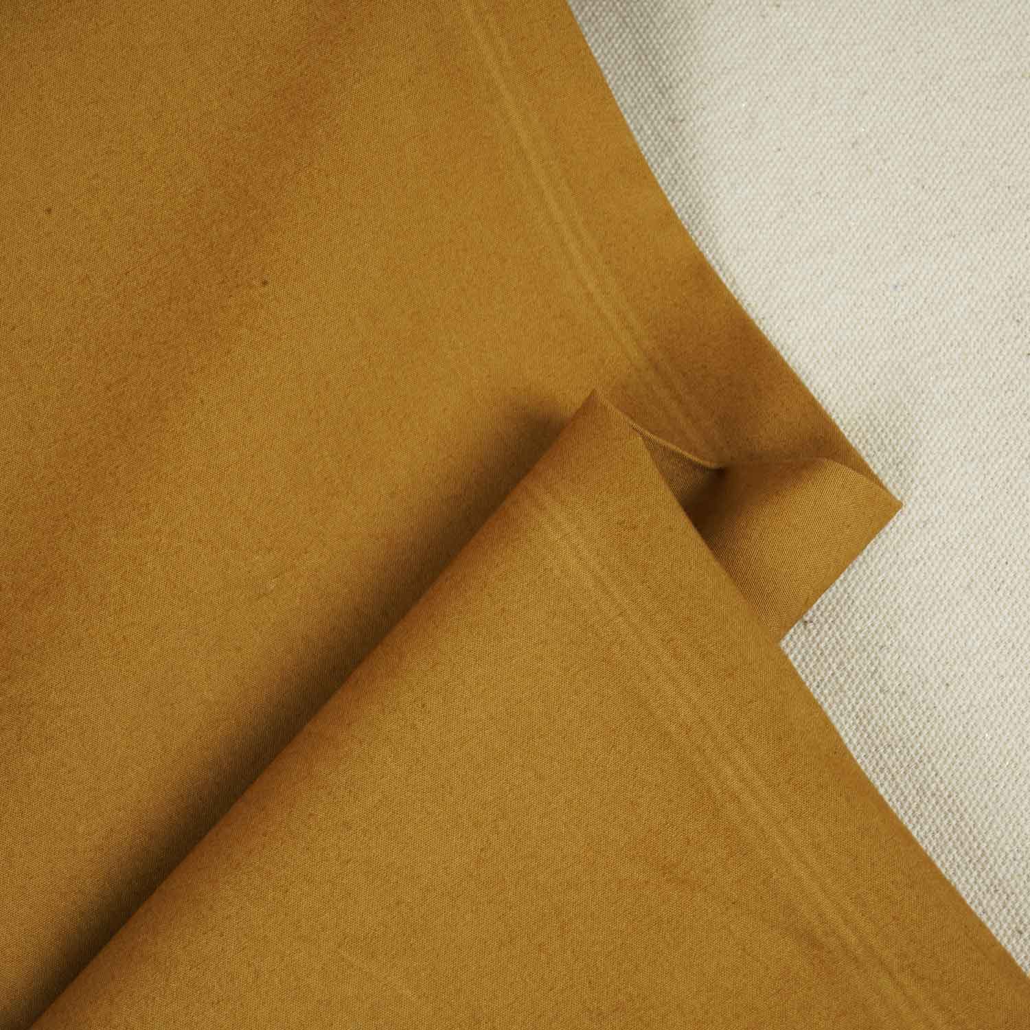 Mustard Solid Poplin Fabric LSF-27886 - Image 2