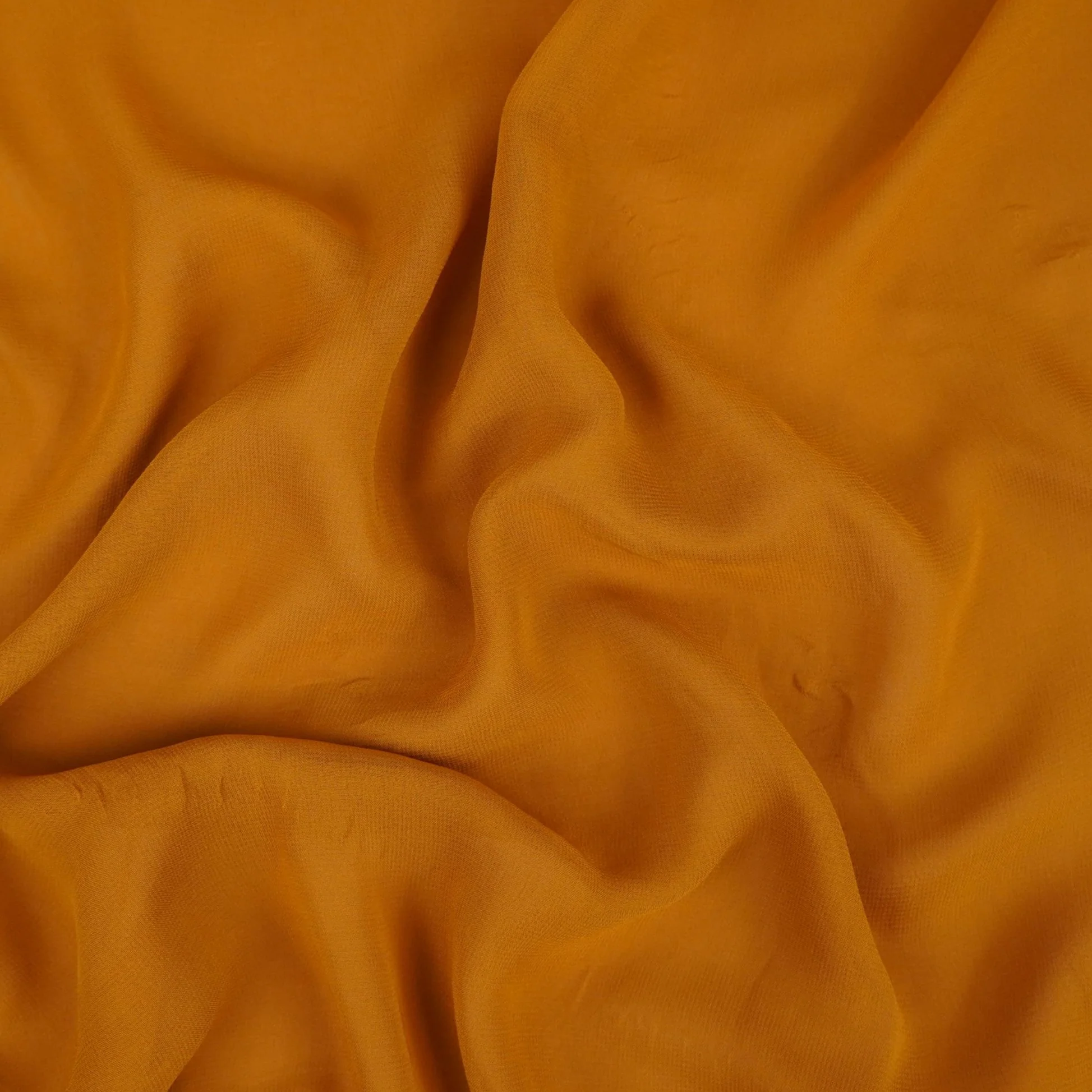 Mustard Yellow Solid 60gm Georgette Fabric SSMG-05 - Image 2