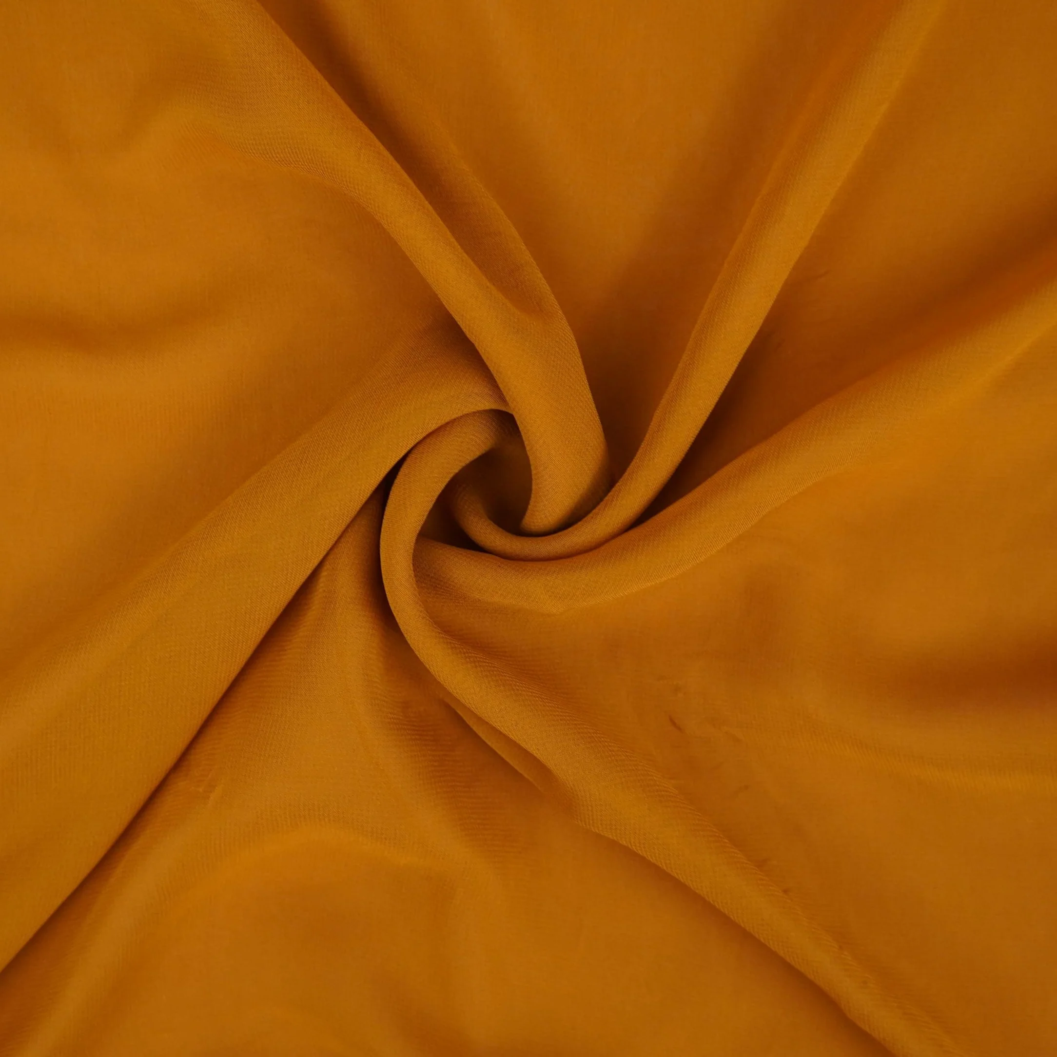 Mustard Yellow Solid 60gm Georgette Fabric SSMG-05 - Image 3