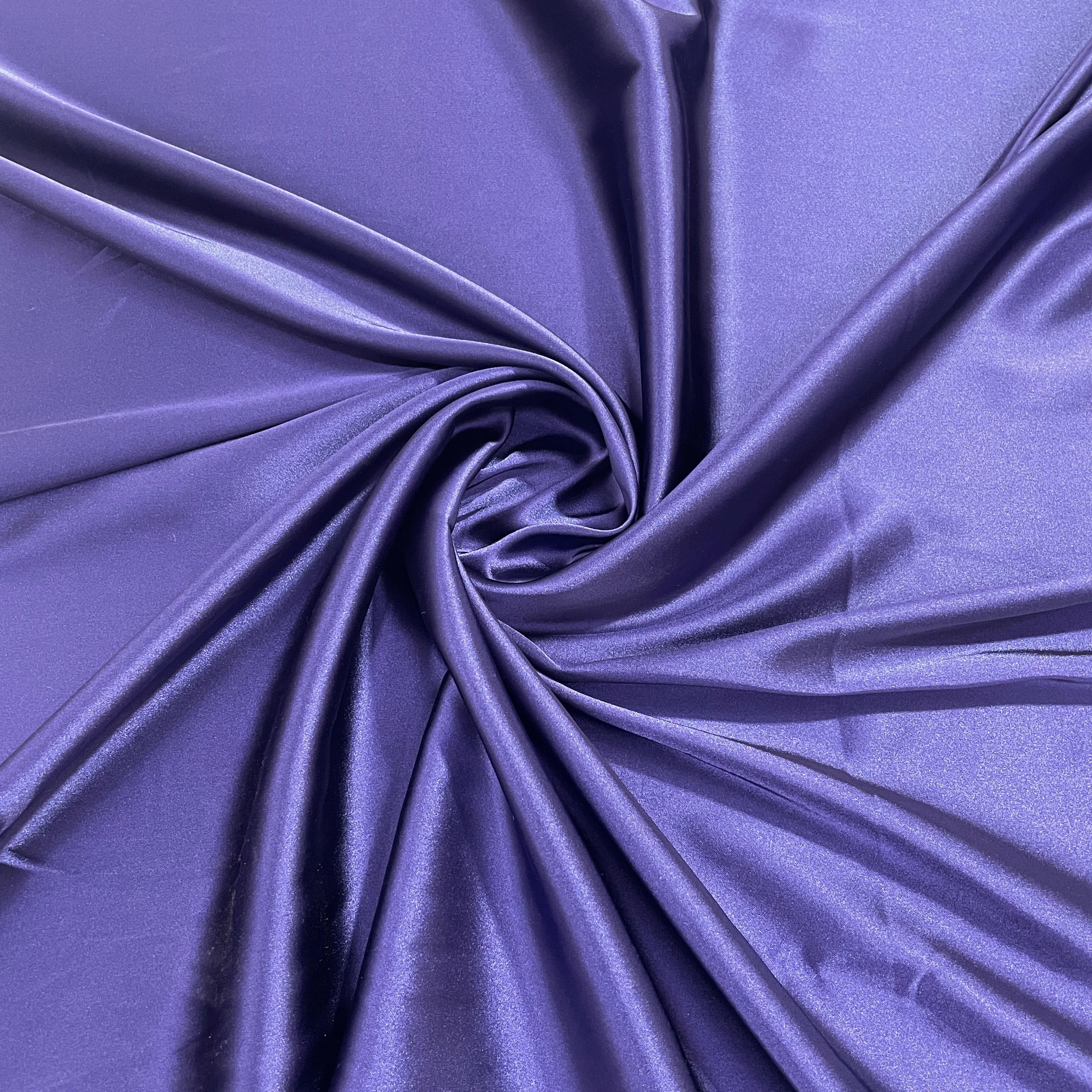 Navy Blue Solid Celina Satin Fabric OE-13113