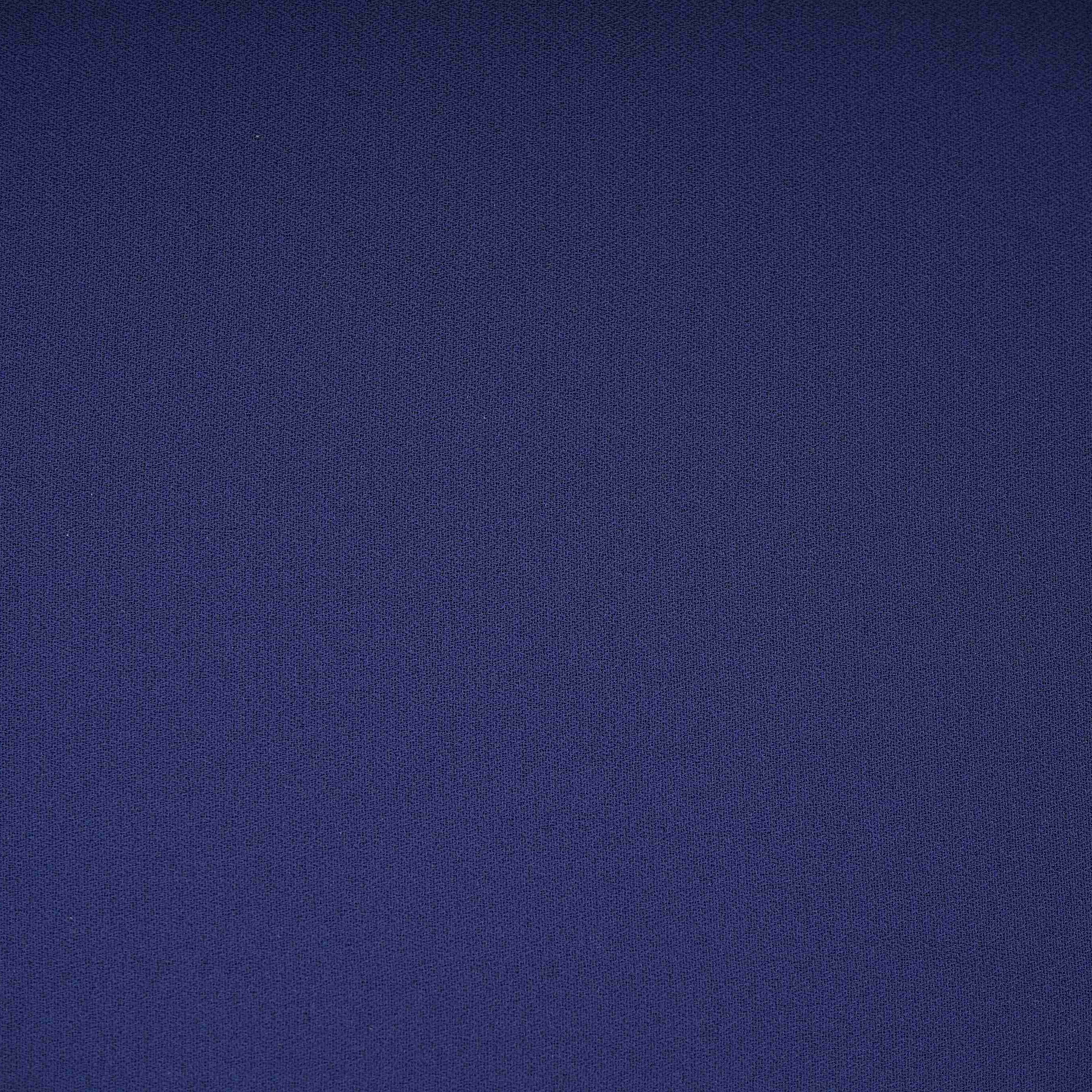 Navy Blue Solid Double Georgette Fabric LID-02 - Image 2