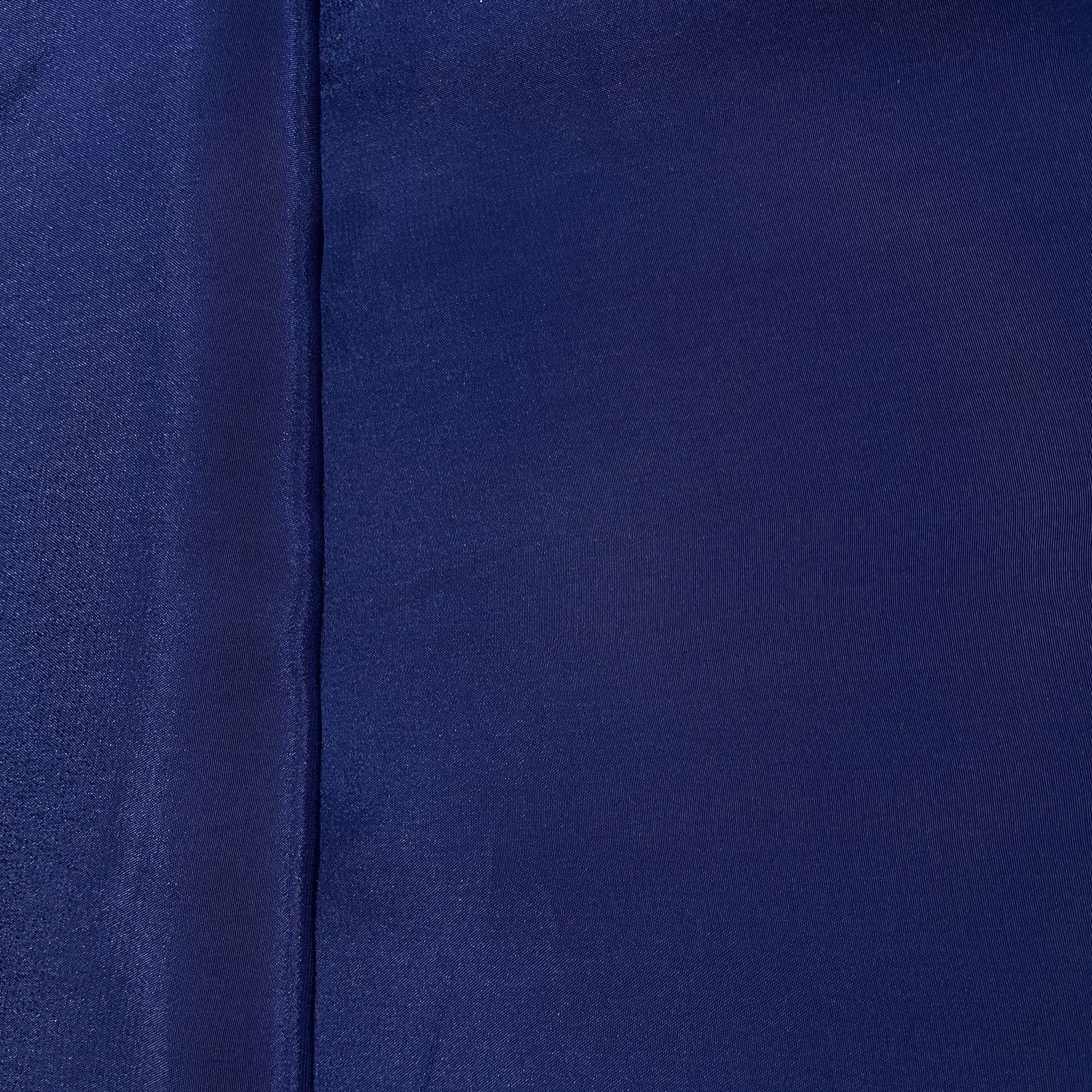 Navy Blue Solid Natural Crepe Fabric 19721 - Image 3