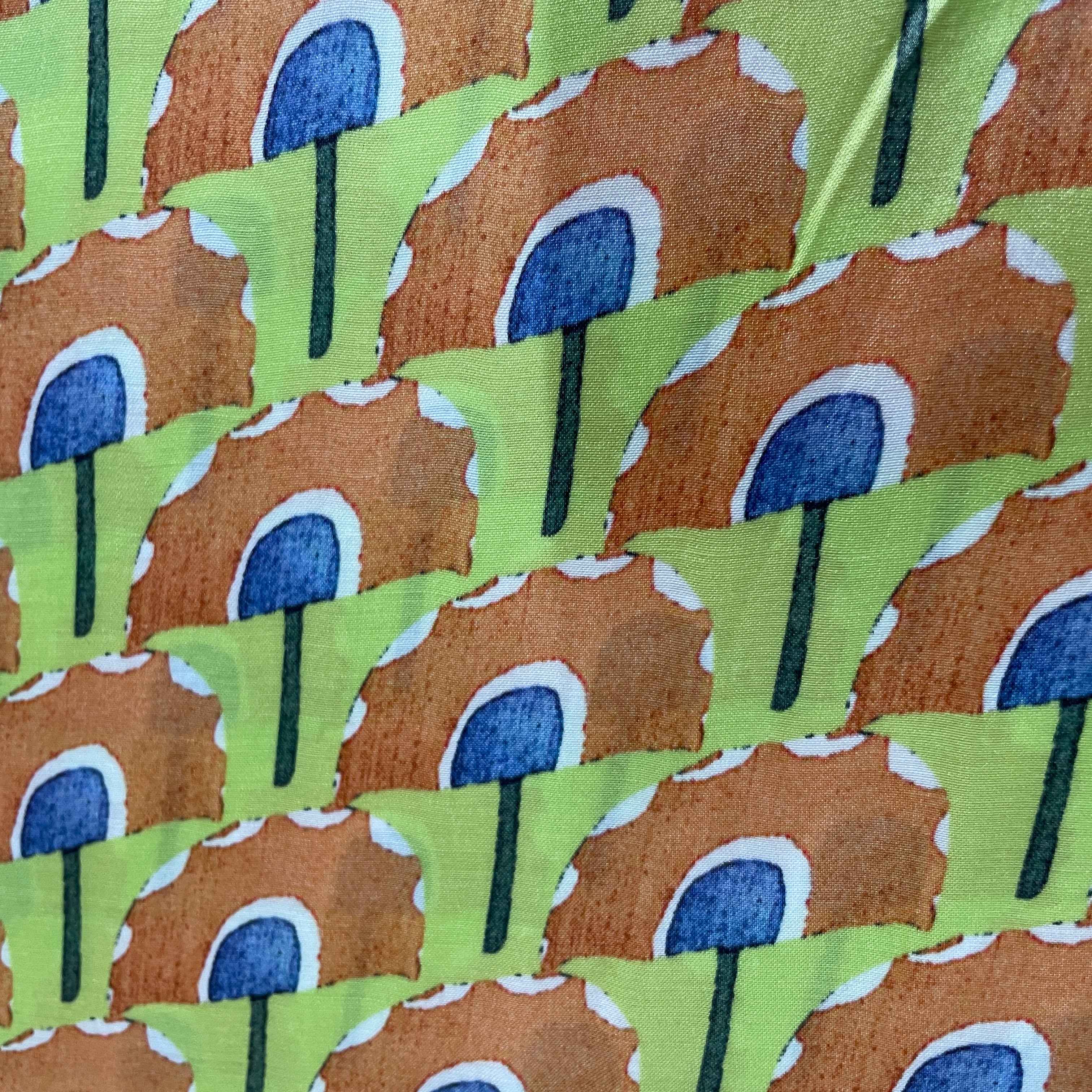 Navy Silk Fabric - Image 2
