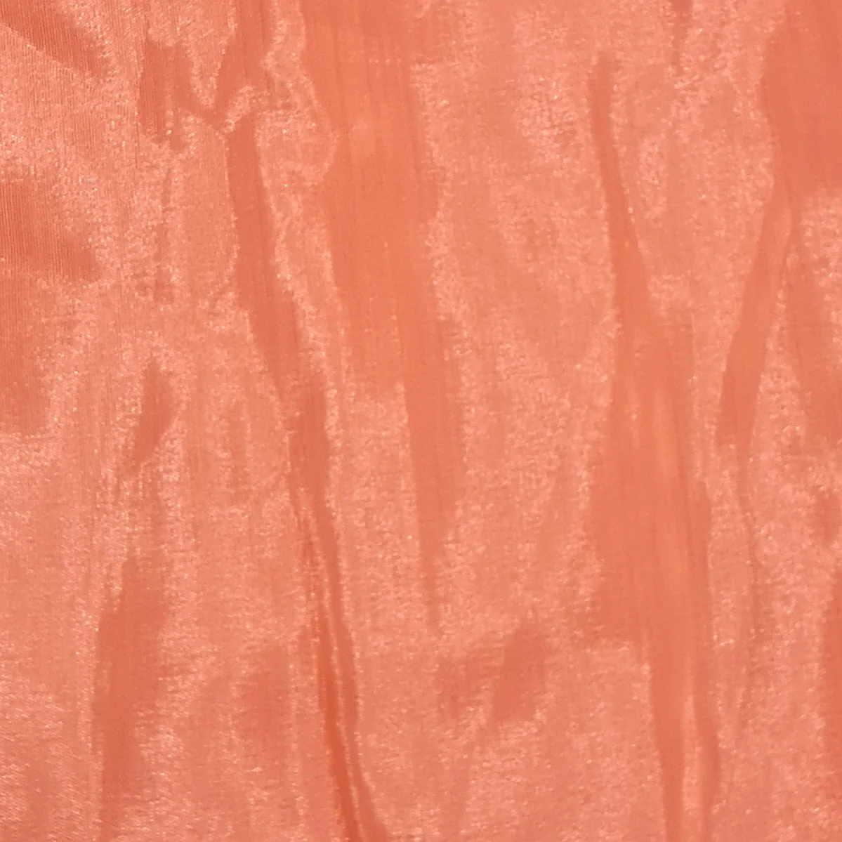 Neon Pastel Orange Solid Shantoon Fabric - Image 2