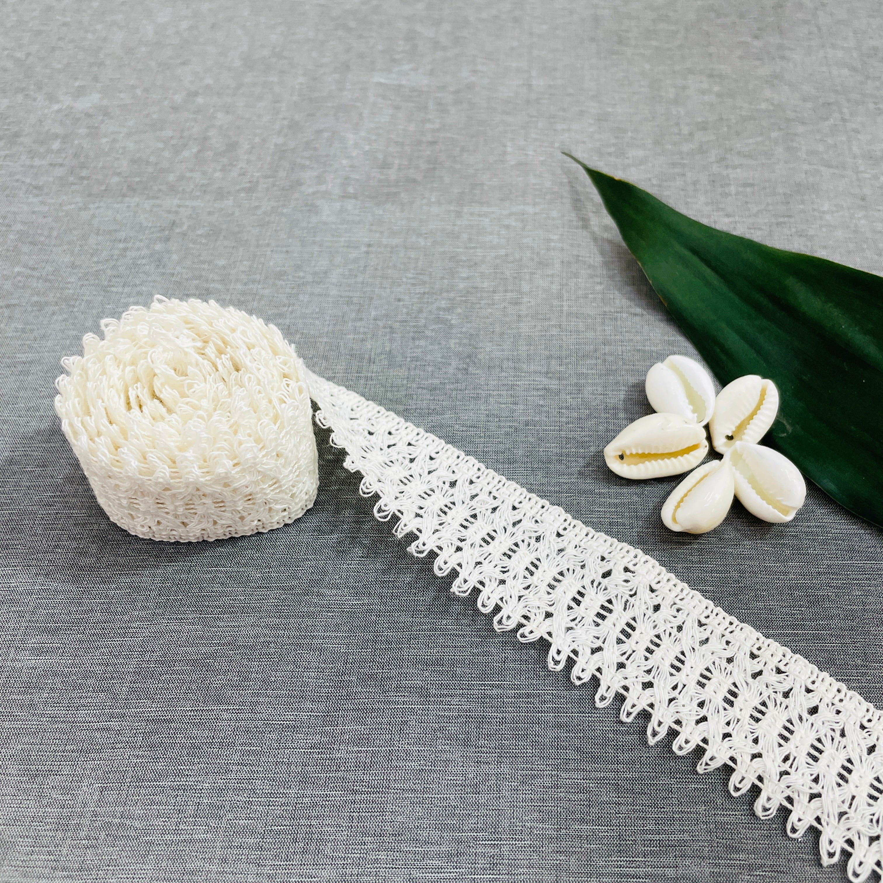 Off Cream Dyeable Cotton Lace