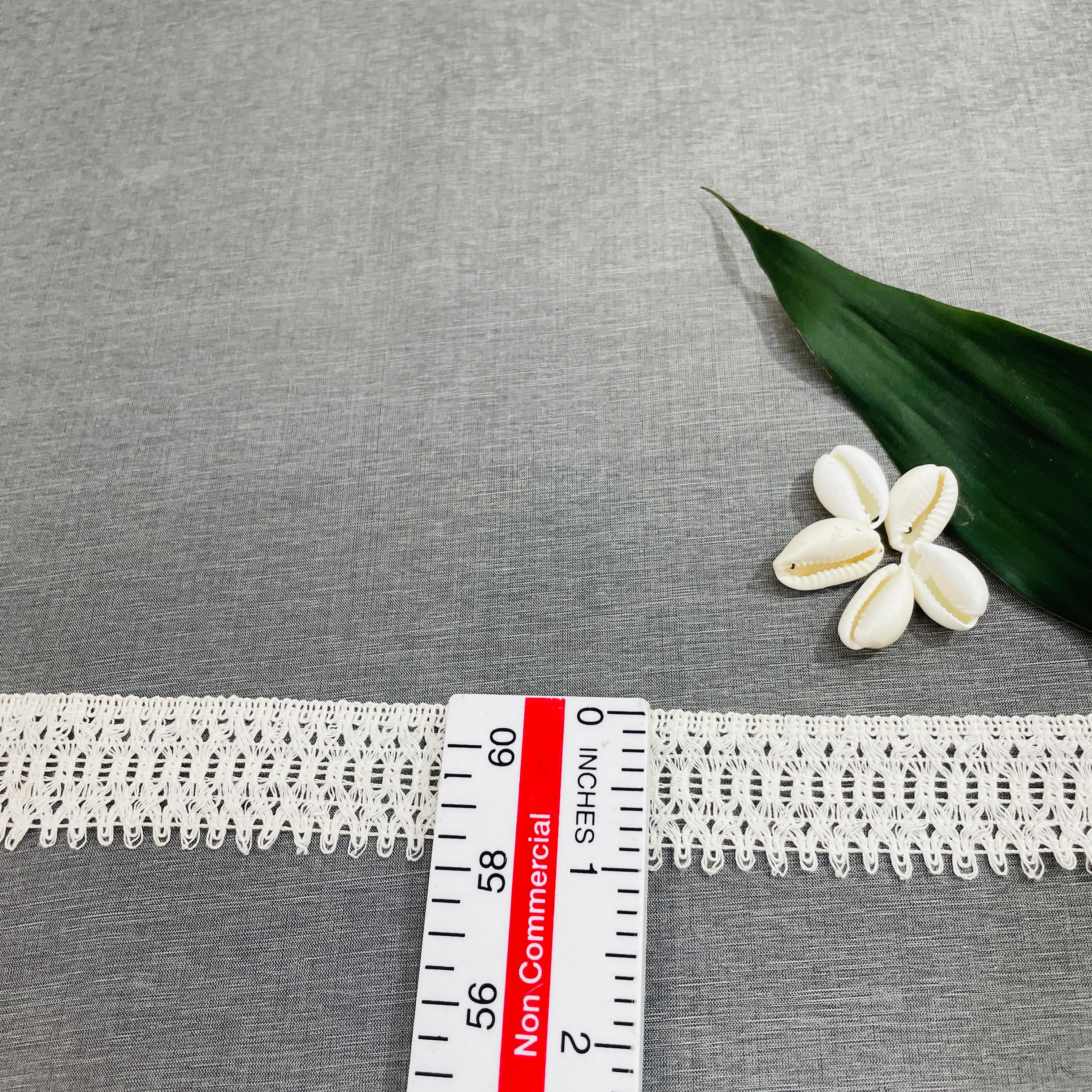 Off Cream Dyeable Cotton Lace - Image 4