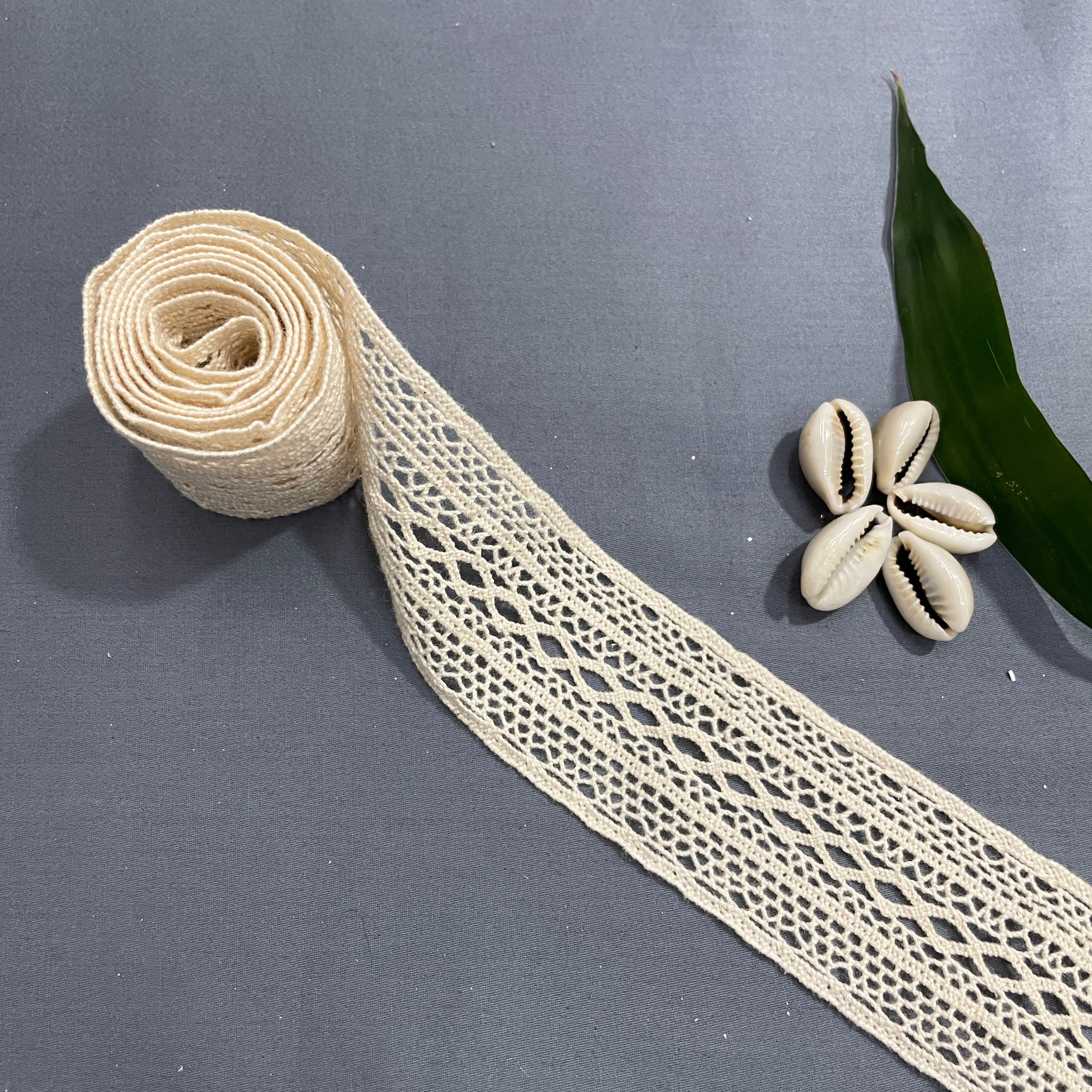 Off Cream Dyeable Cotton Lace 9179