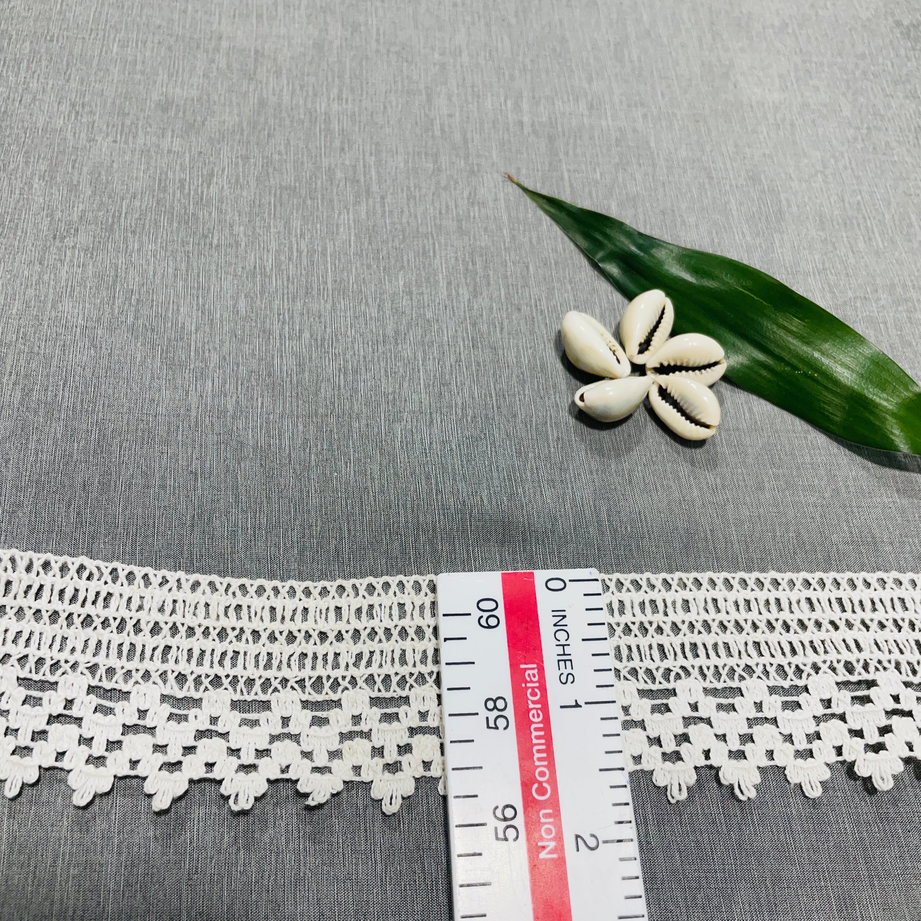 Off White Cotton Lace - Image 4