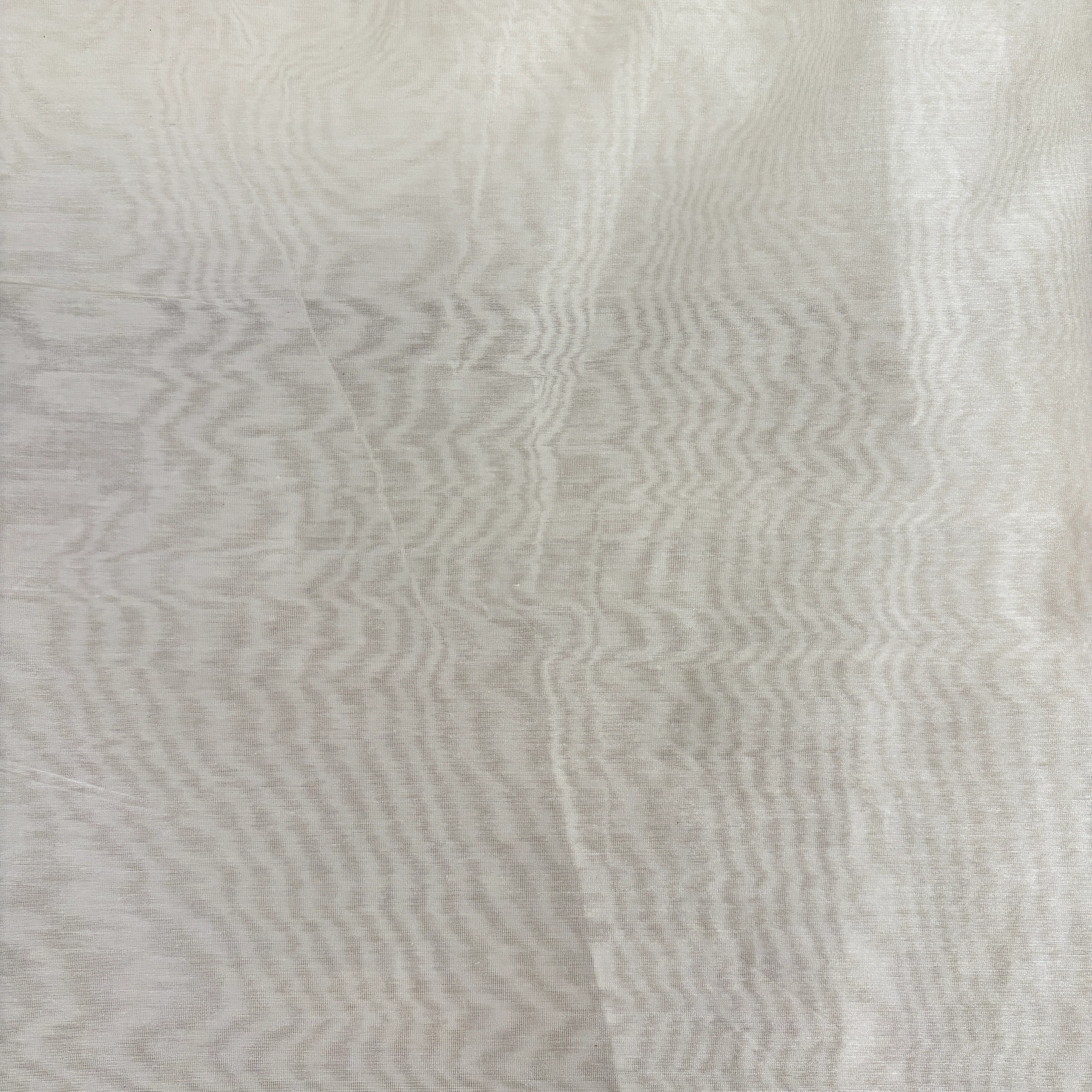 Off White Solid Dyeable 60gm Chanderi Silk Fabric KR-28229 - Image 4