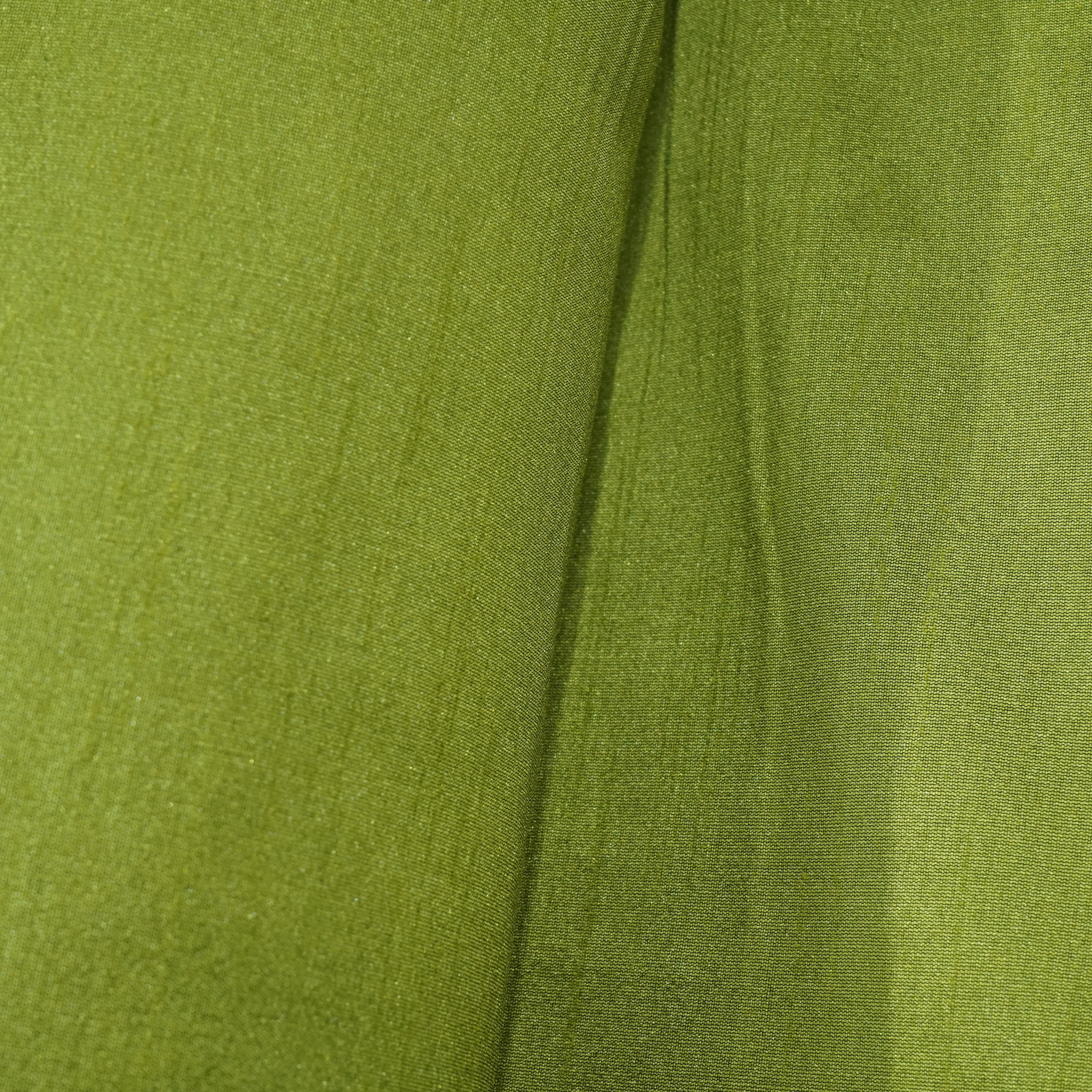 Olive Green Dupian Silk Fabric KRE-15599 - Image 4