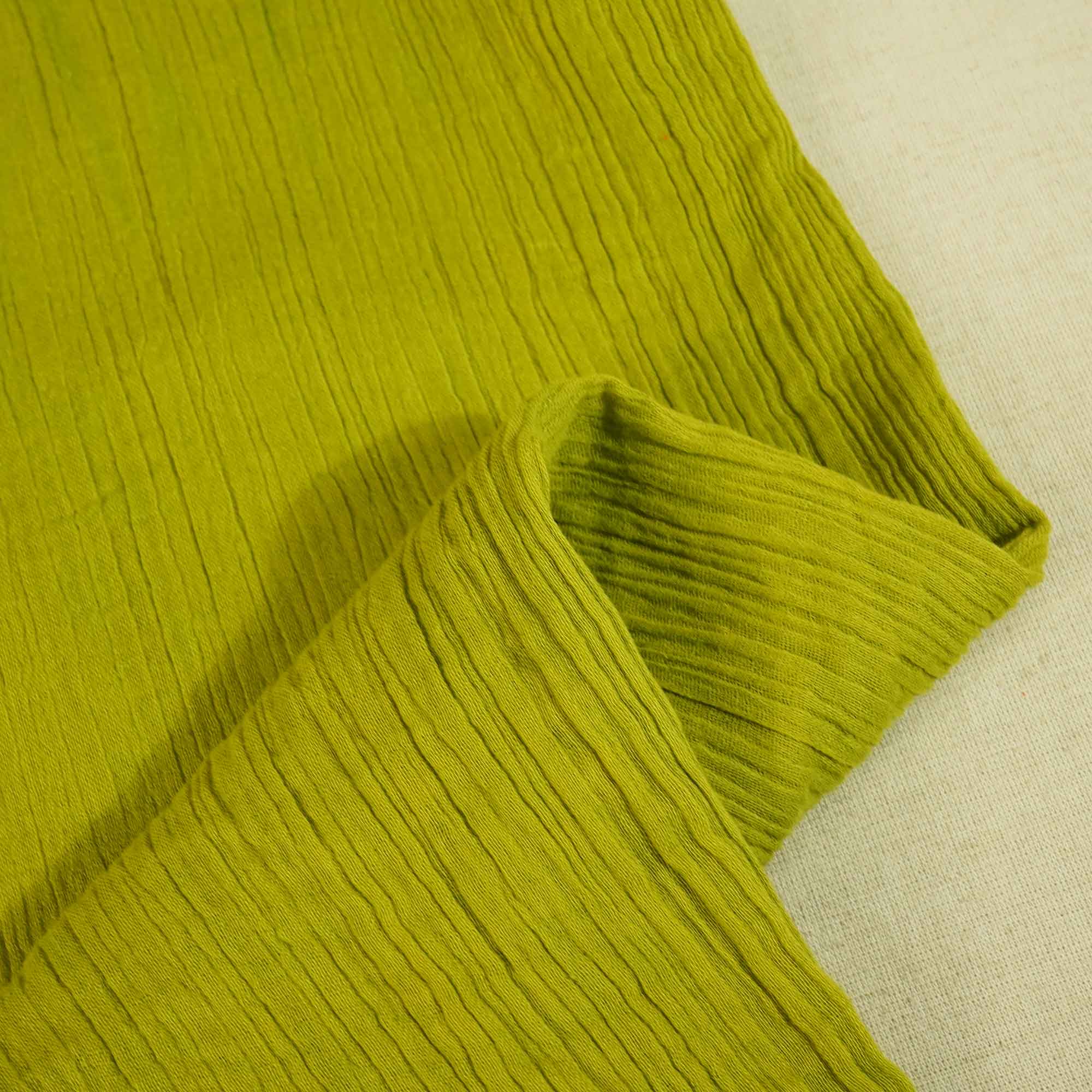 Olive Green Solid Double Cotton Fabric SKE-26532 - Image 2