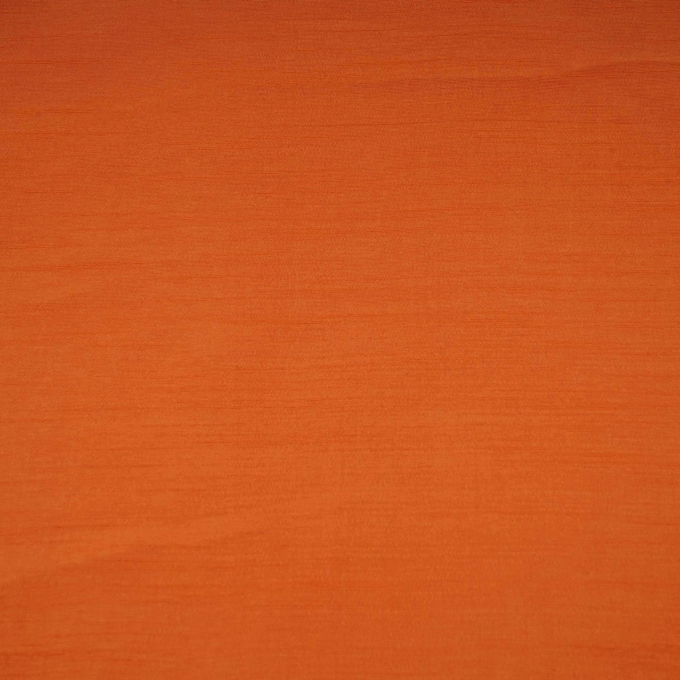 Orange Solid Bemberg Raw Silk Fabric SSMR-01 - Image 2