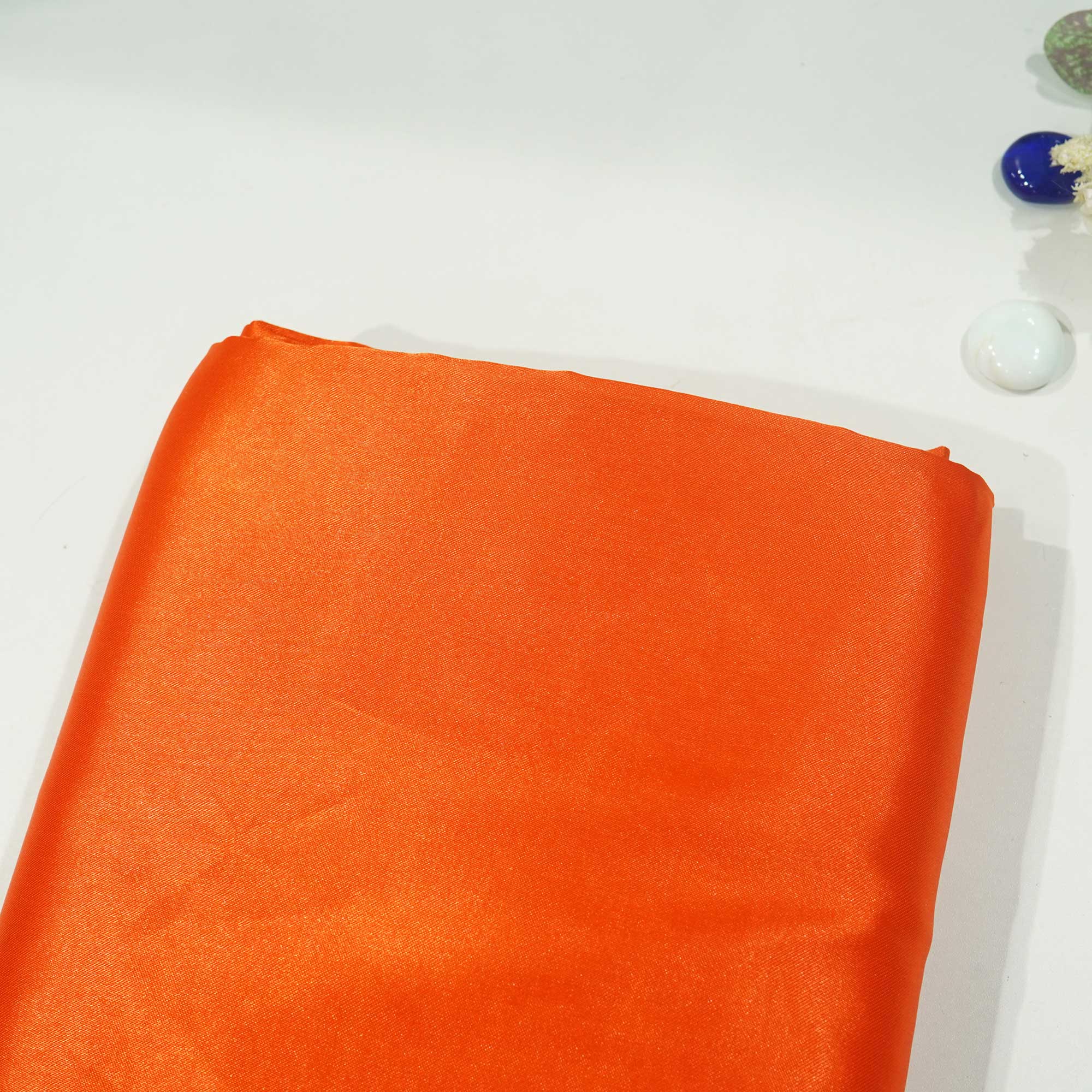 Orange Solid Satin KAT-11607