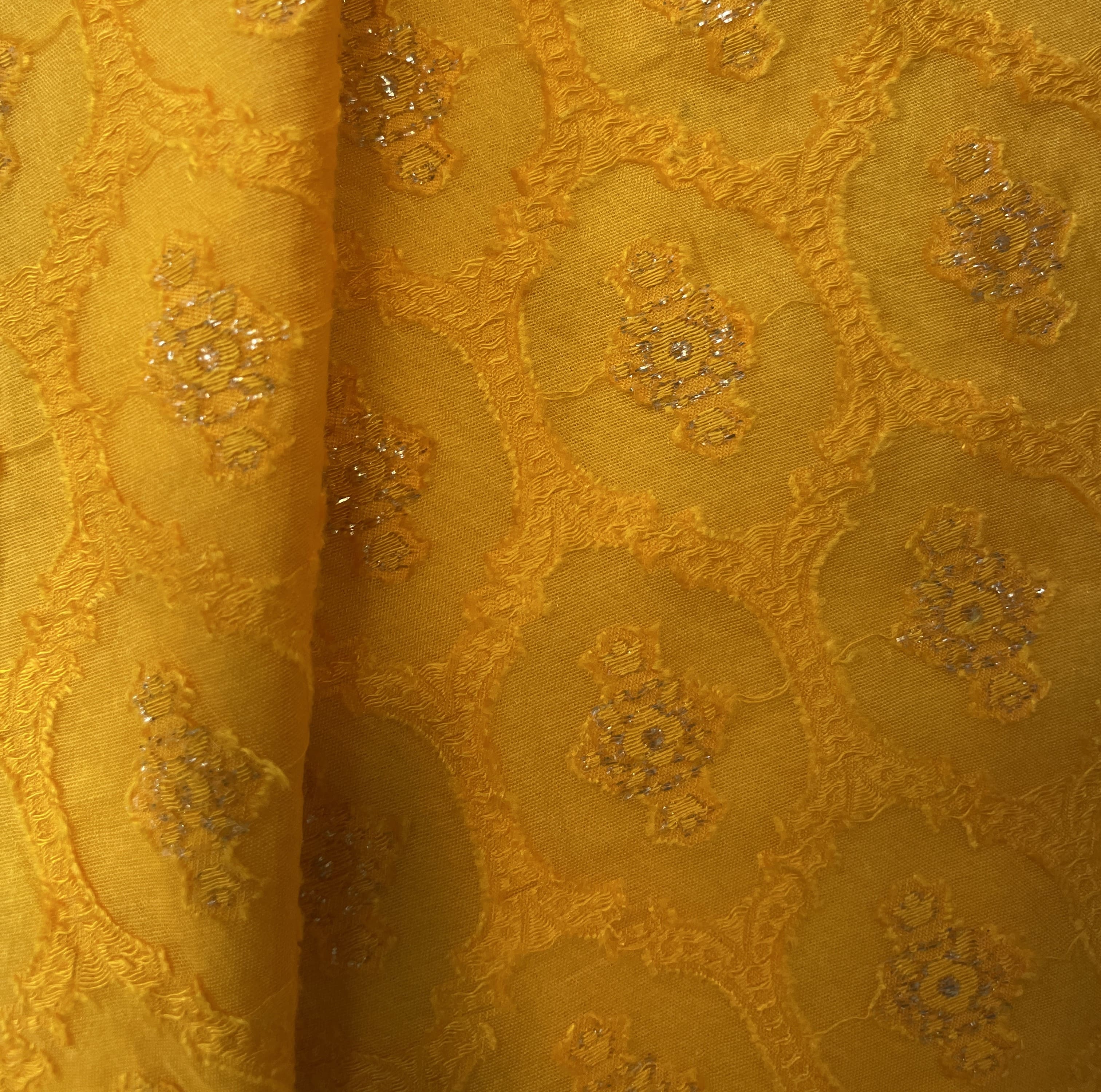 Orange Traditional Jacquard Cotton Silk Patola Dyeable 18063 - Image 3