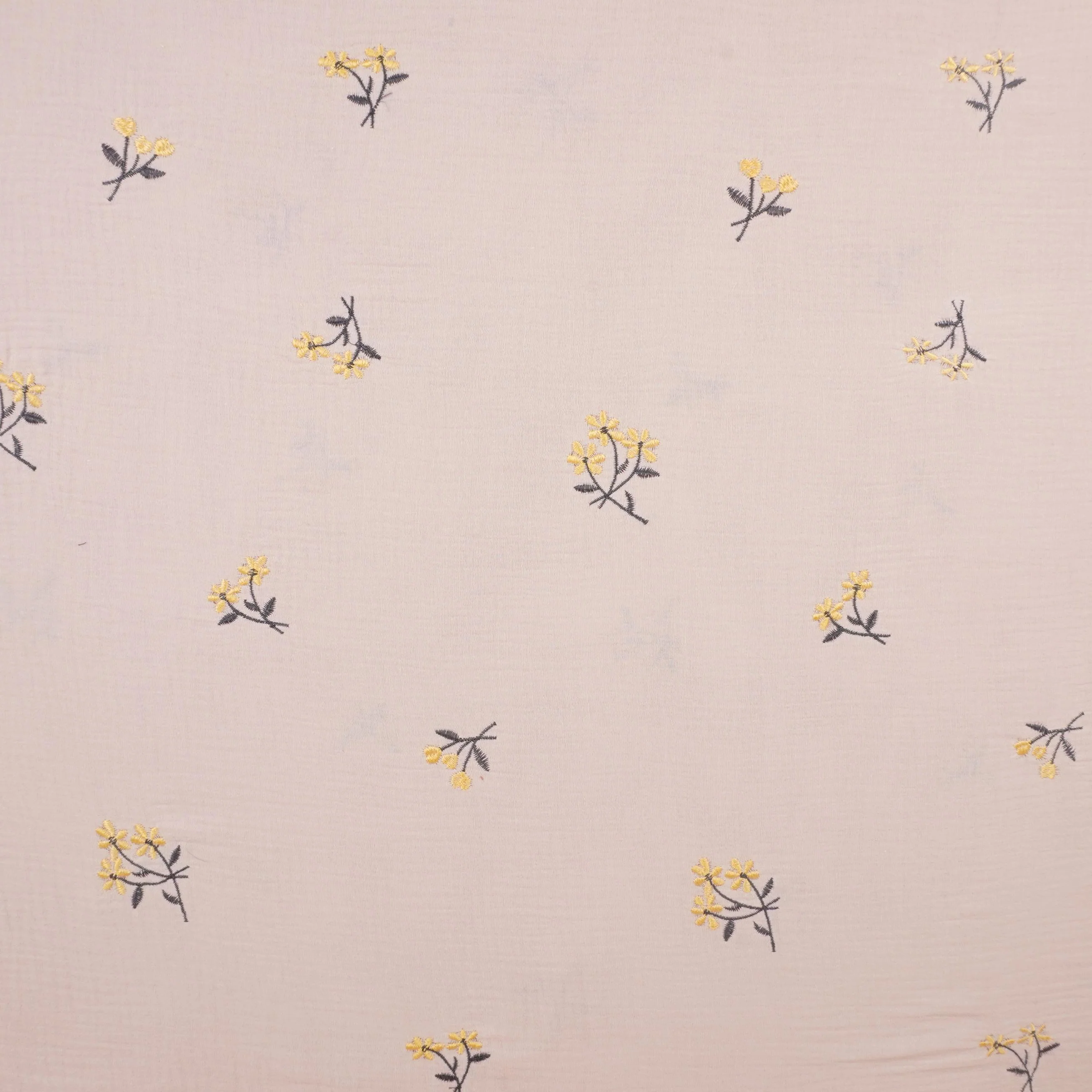 Peach Hand embroidery Double Cotton PDM-29468 - Image 2