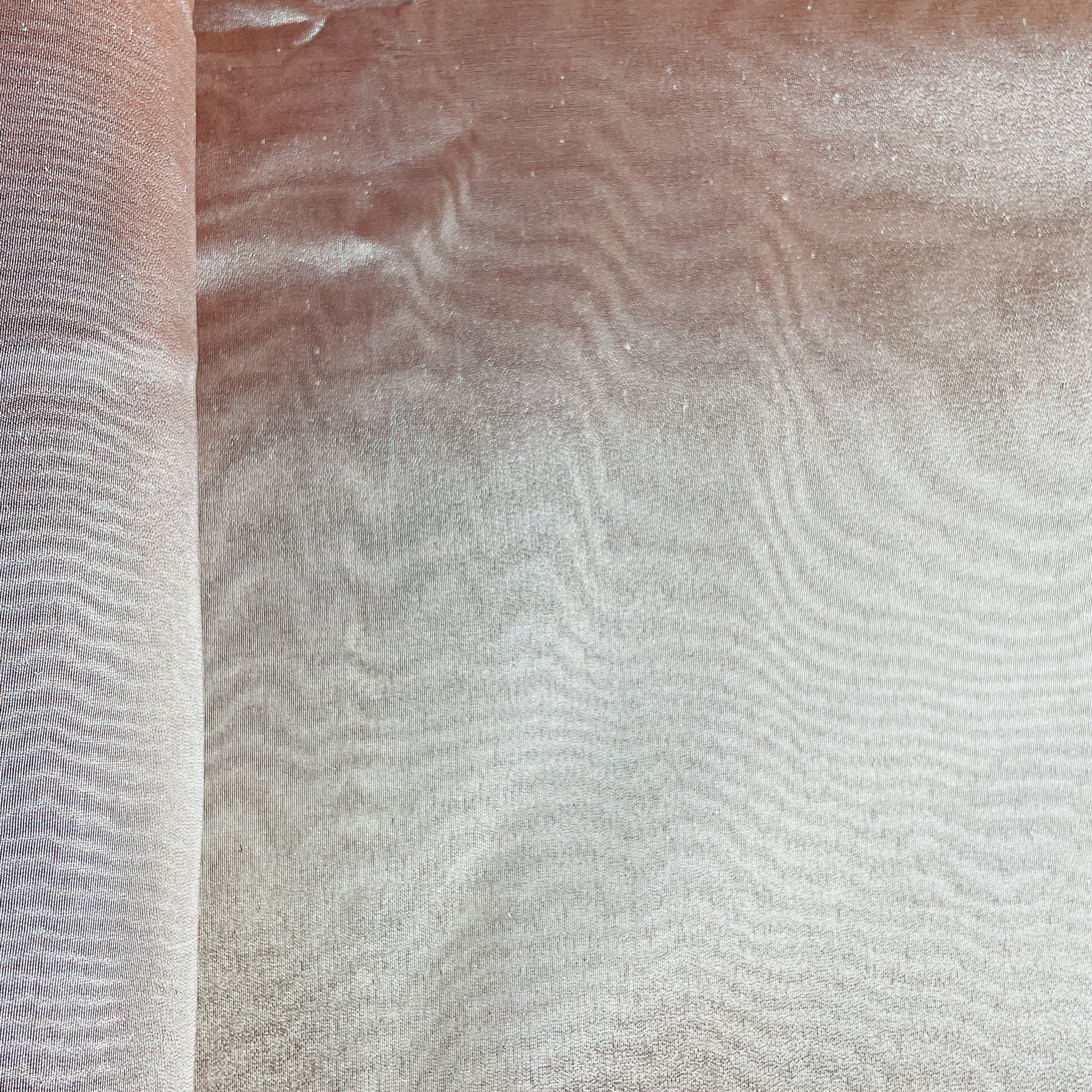 Peach Solid Plain Tissue Fabric 18759 - Image 3