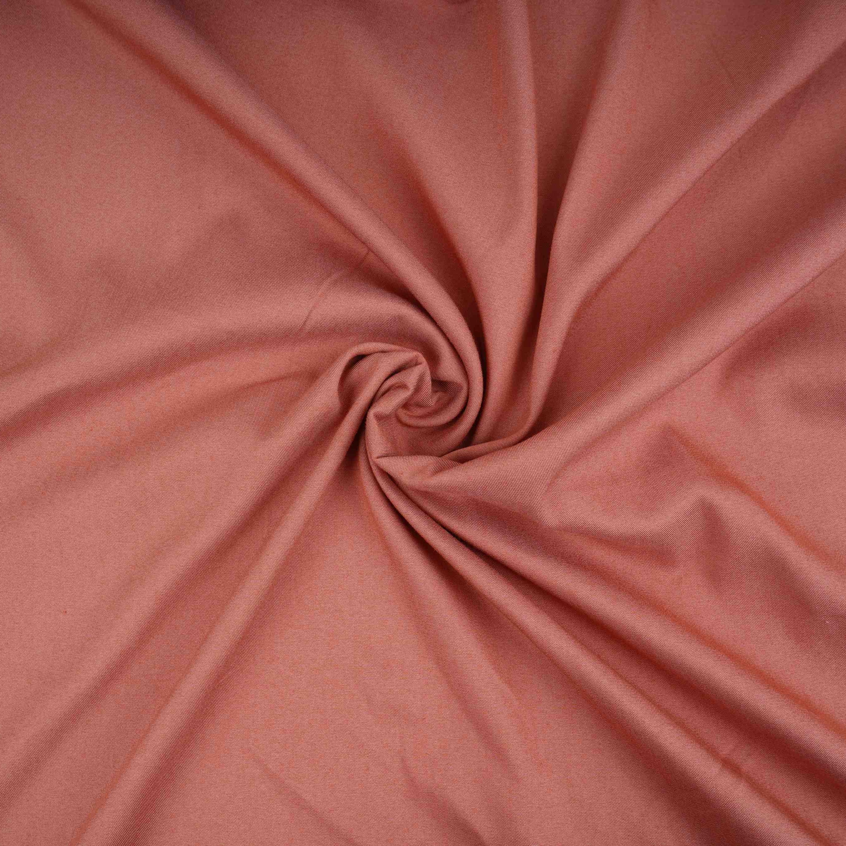 Peach Solid Thin Denim Fabric PDM-30574 - Image 3