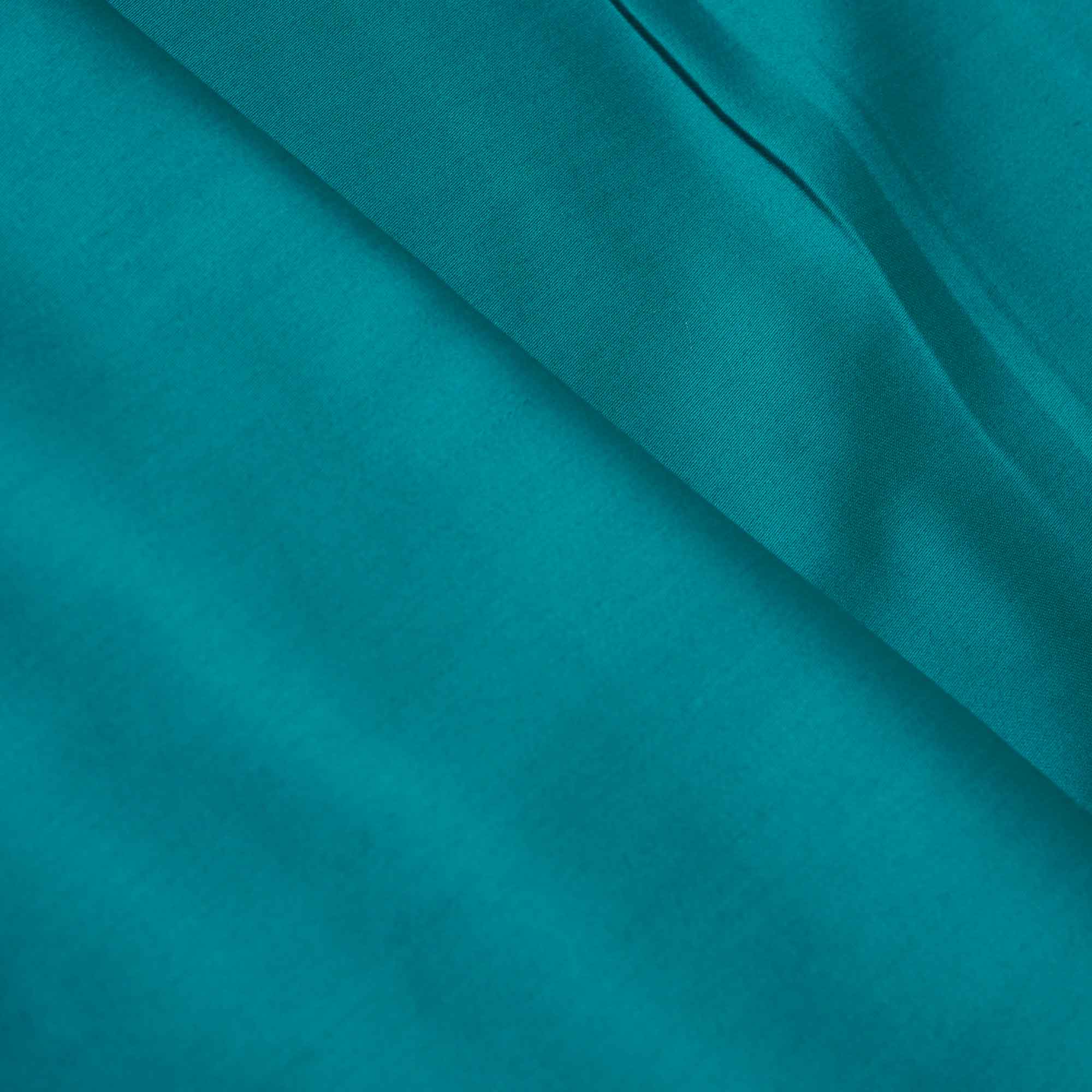 Peacock Green Solid Cotton Satin MSMR-15992 - Image 3