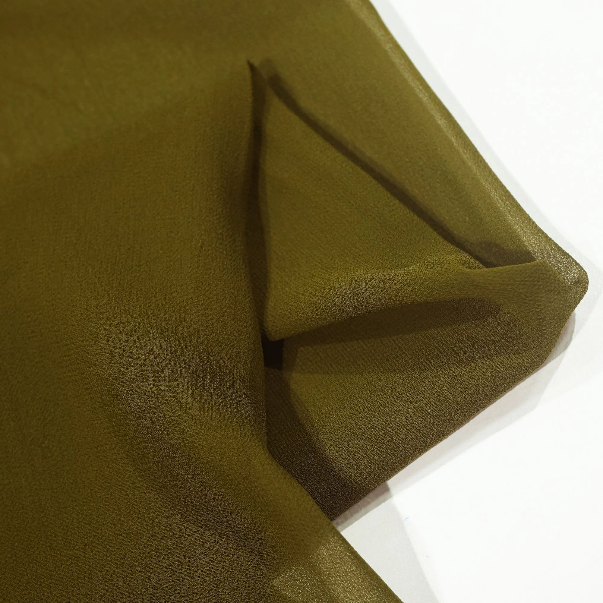 Pine Green Solid Georgette VF-16546 - Image 2
