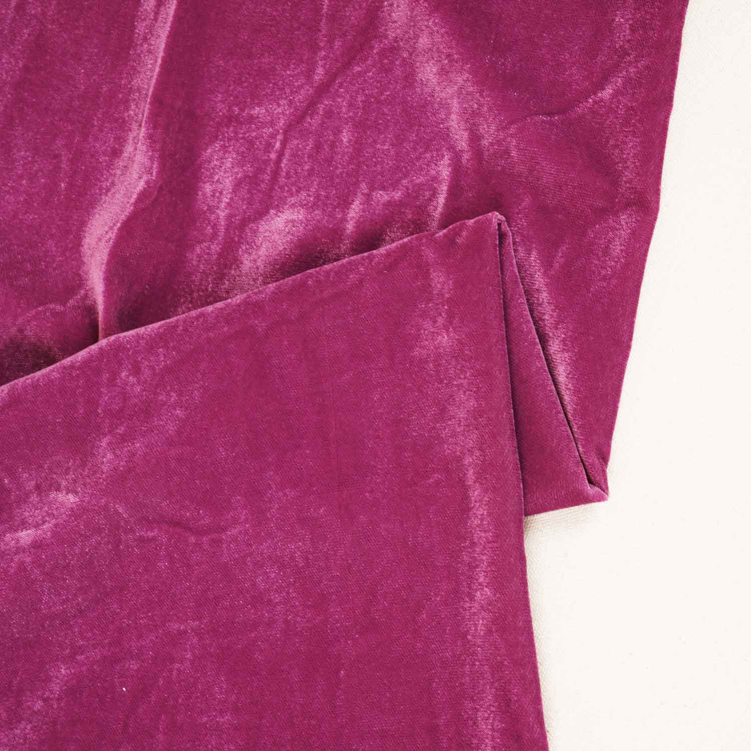 Pink Border Work Cutdana Velvet 9000 Fabric SC-28254 - Image 2