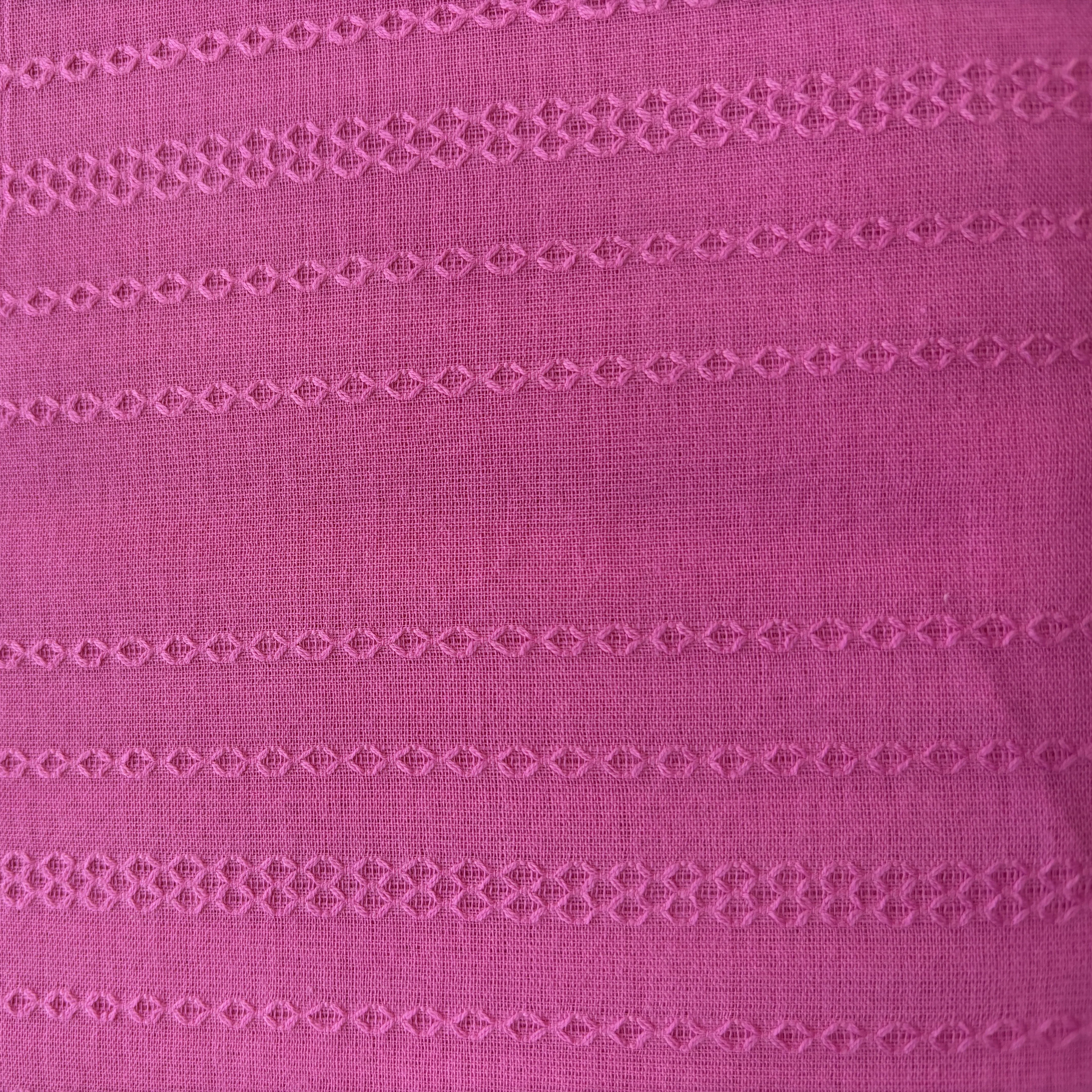 Pink Geometrical Cotton Dobby Fabric 2034 - Image 2