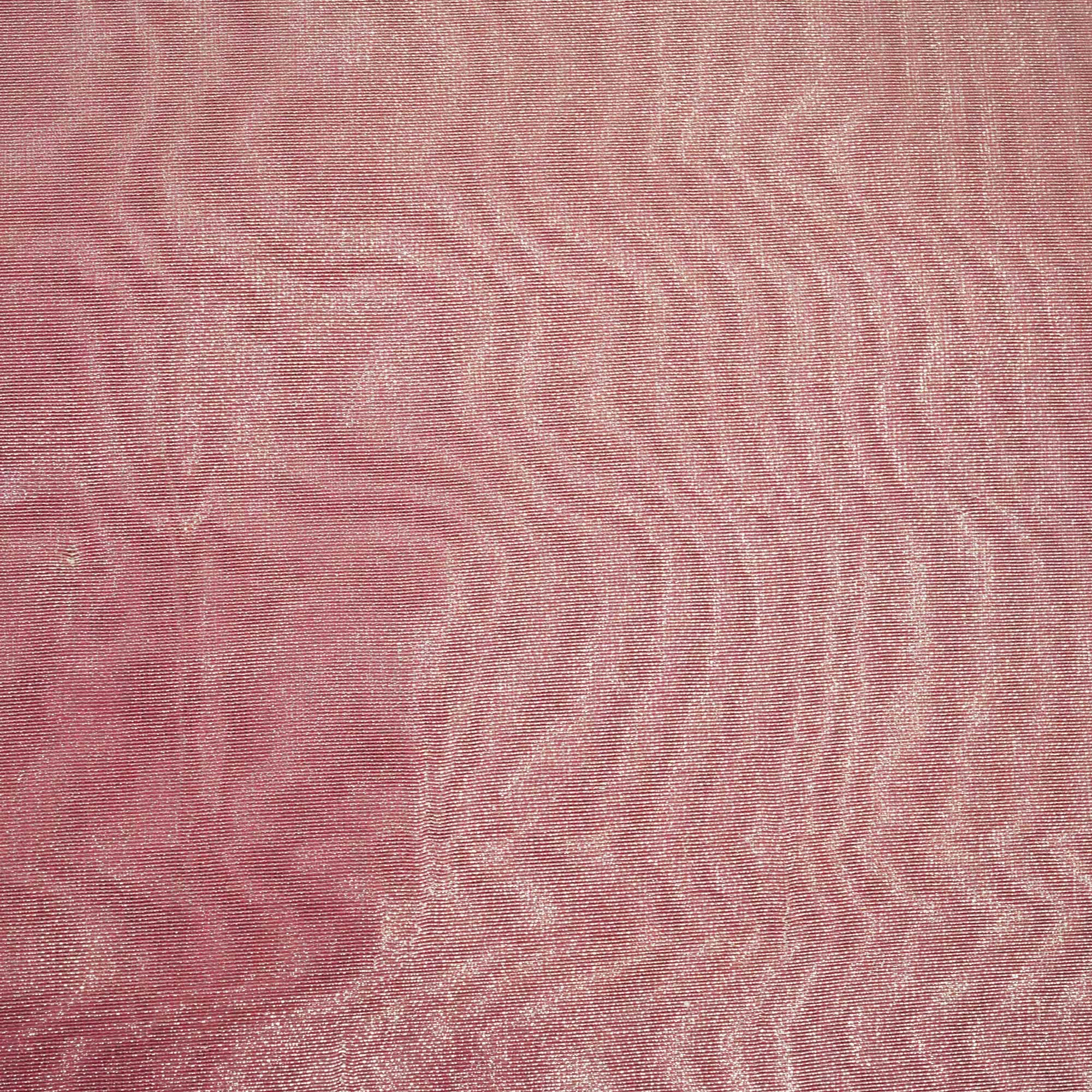 Pink Solid Plain Tissue Fabric 332 KR-18753 - Image 2