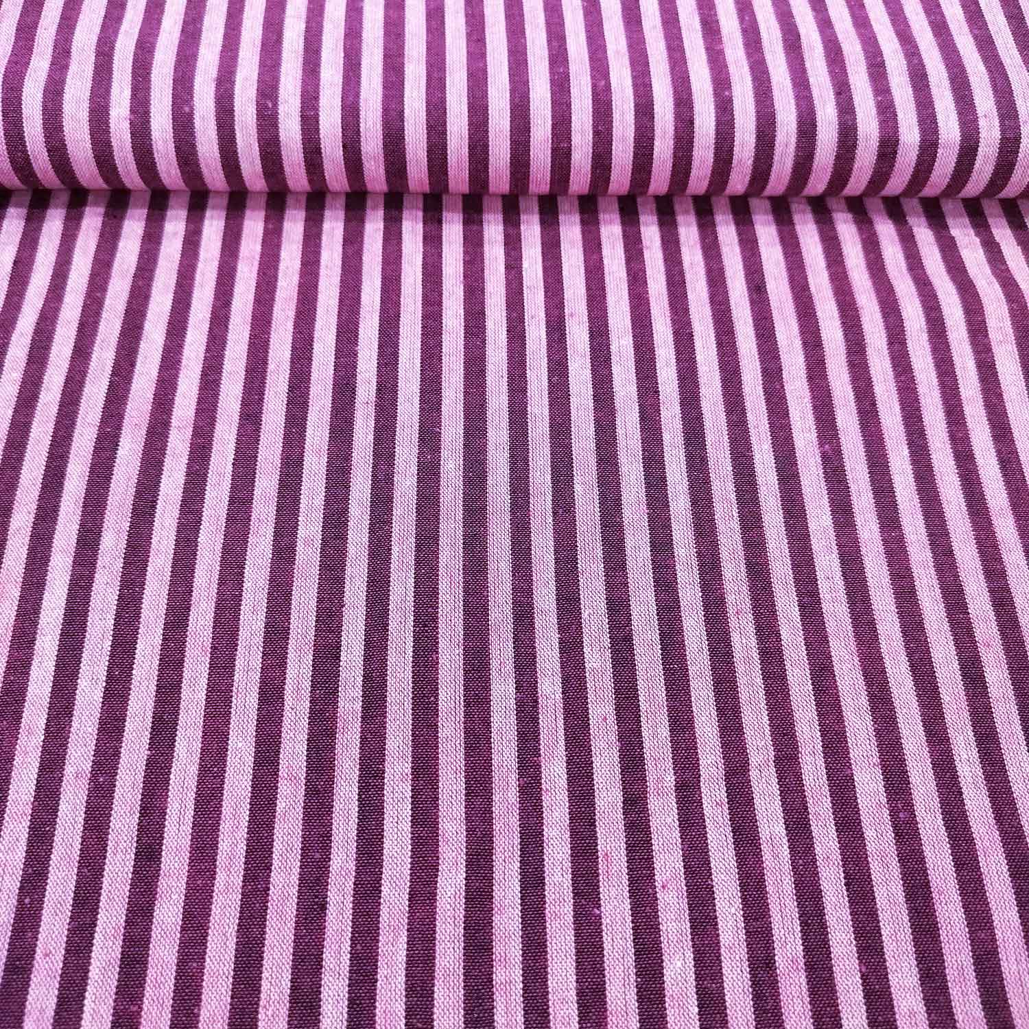 Pink with maroon stripes south cotton TU-6929 - Image 2