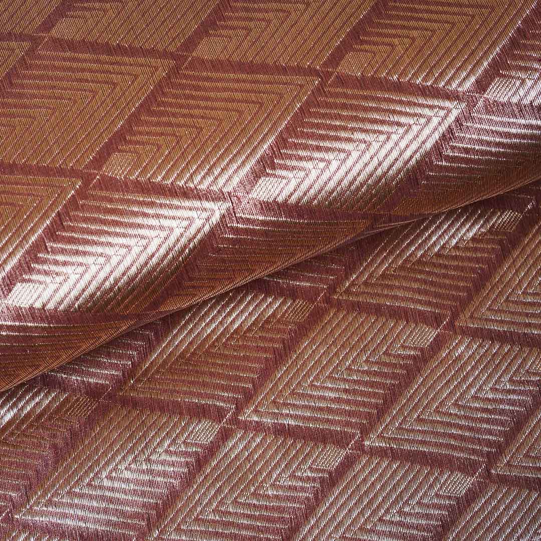 Pink Zari Weave Silk Tissue Fabric CW-28973 - Image 3