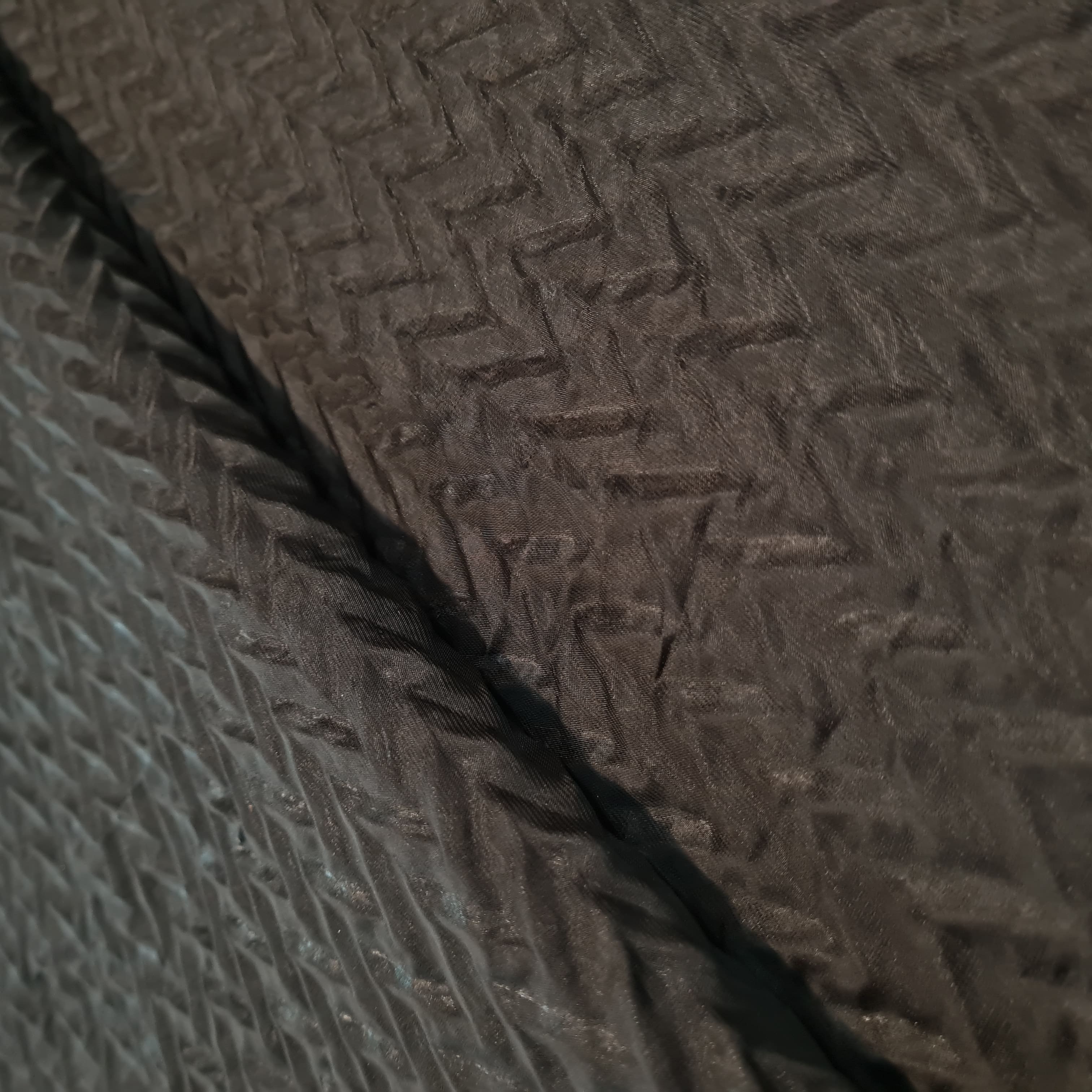 Premium Black Organza Fabric - Image 3
