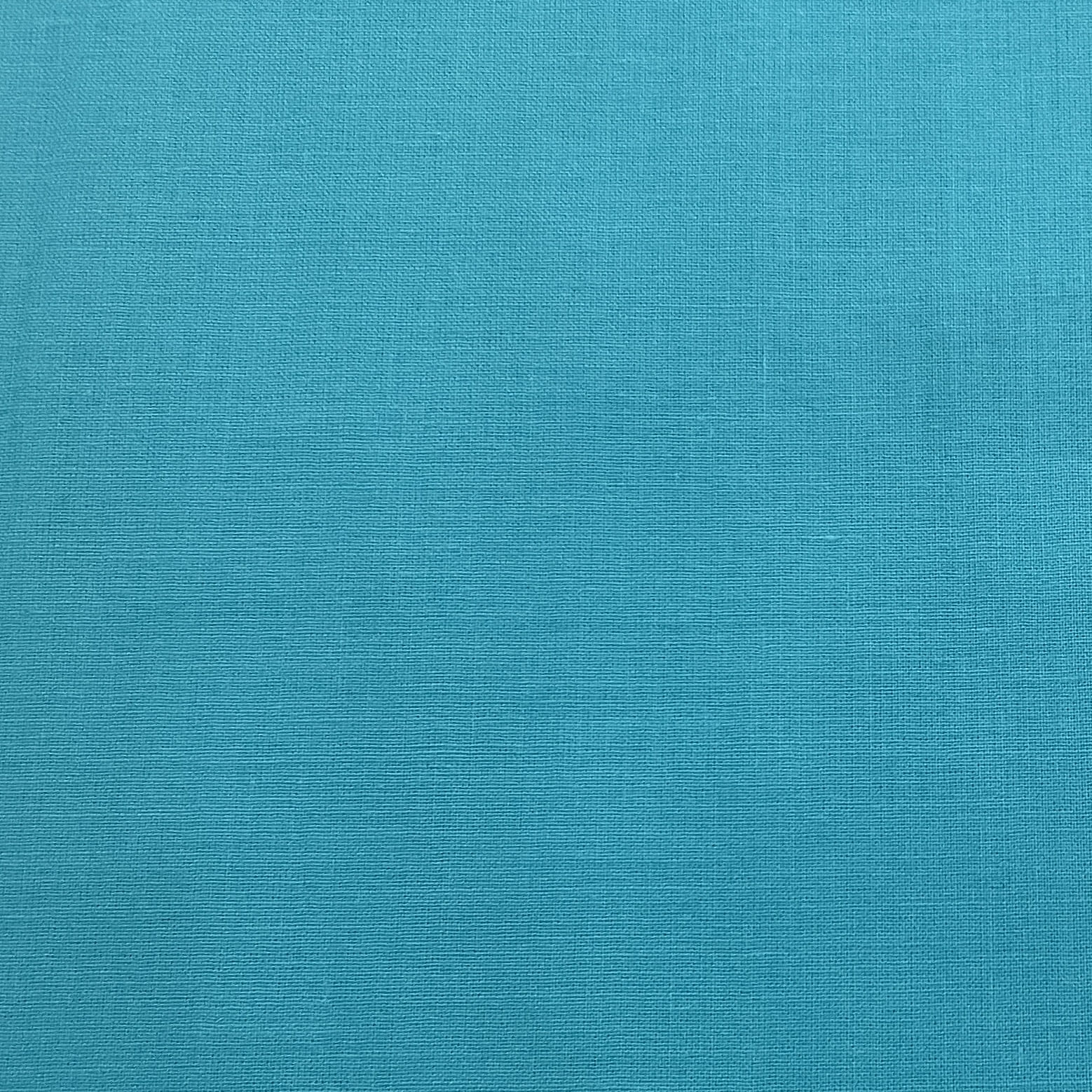 Premium Blue Solid Cotton Mulmul Fabric - Image 2