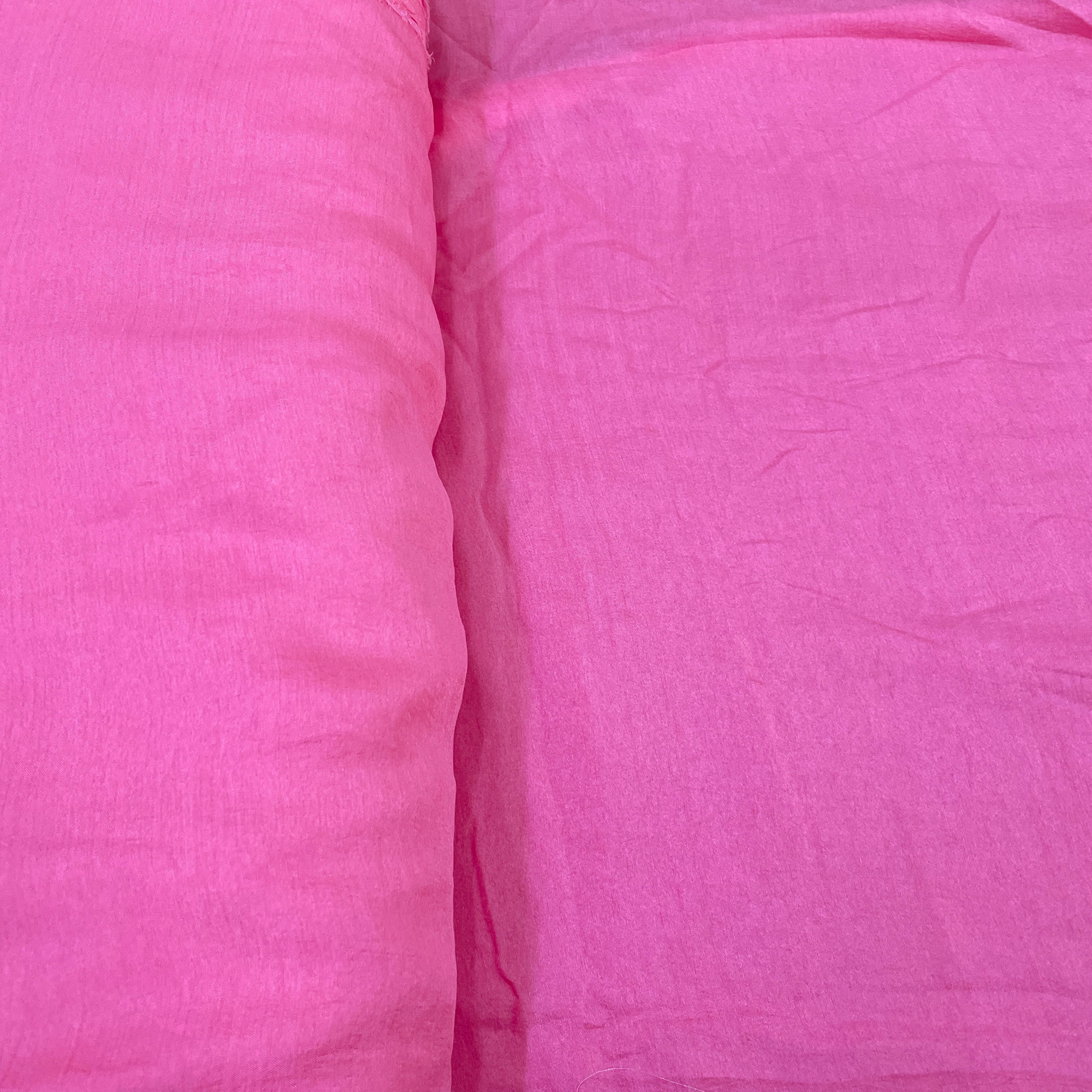 Premium Bright Pink Solid Bemberg Silk Fabric - Image 3