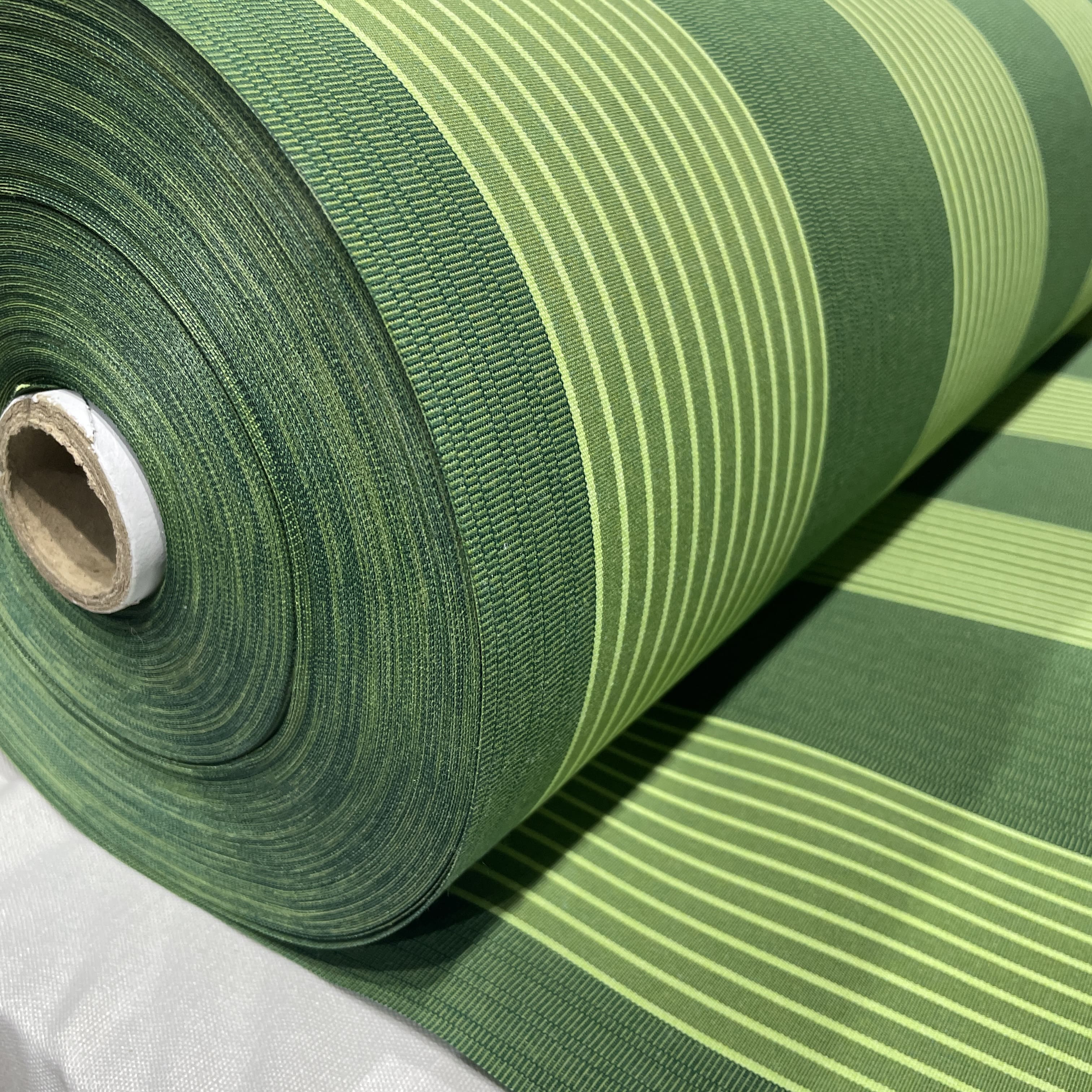 Premium Green With Stripes Acrylic Fabric - Image 3