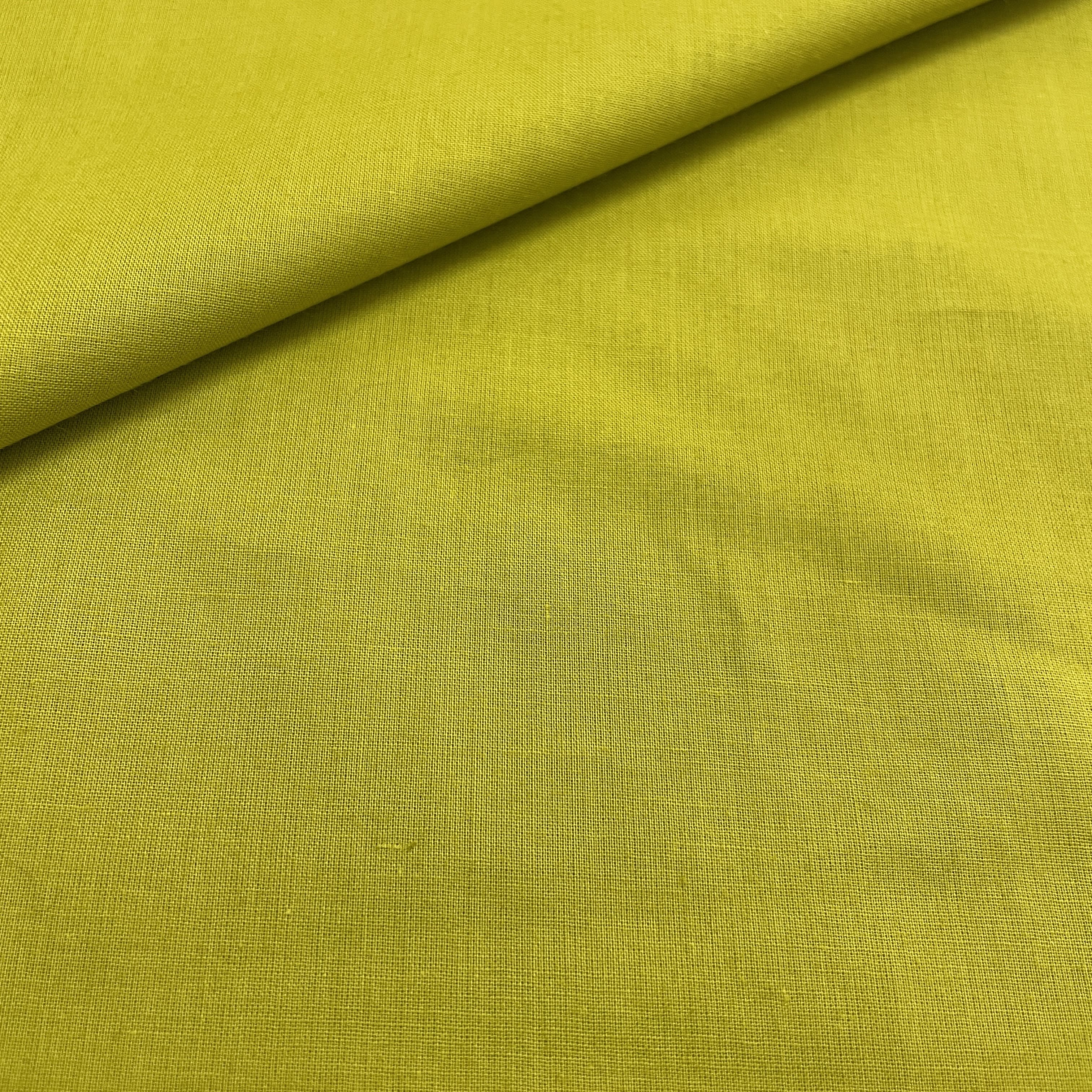 Premium Light Olive Green Solid Cotton Mulmul Fabric - Image 3