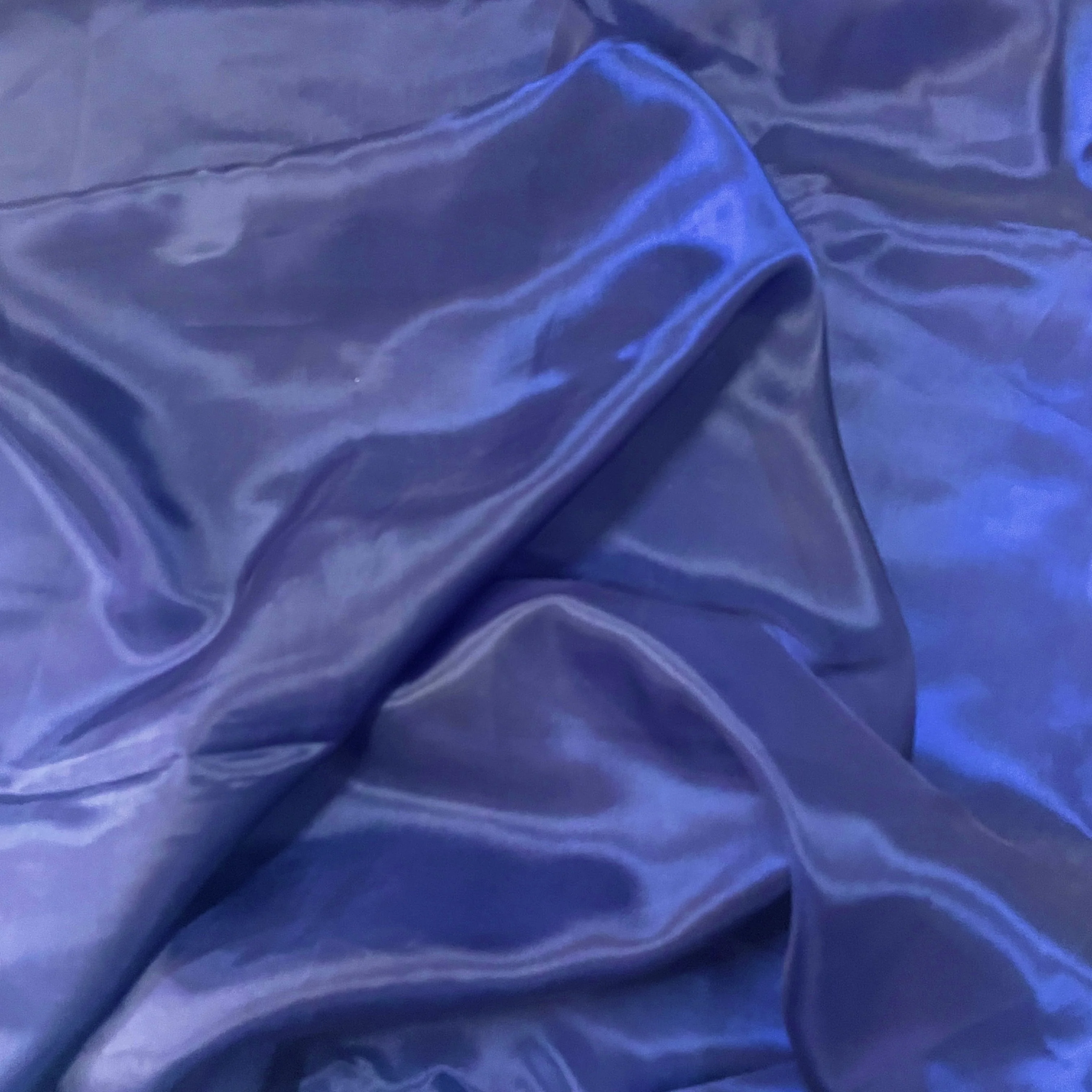 Premium Navy Blue Solid Liquid Organza Fabric