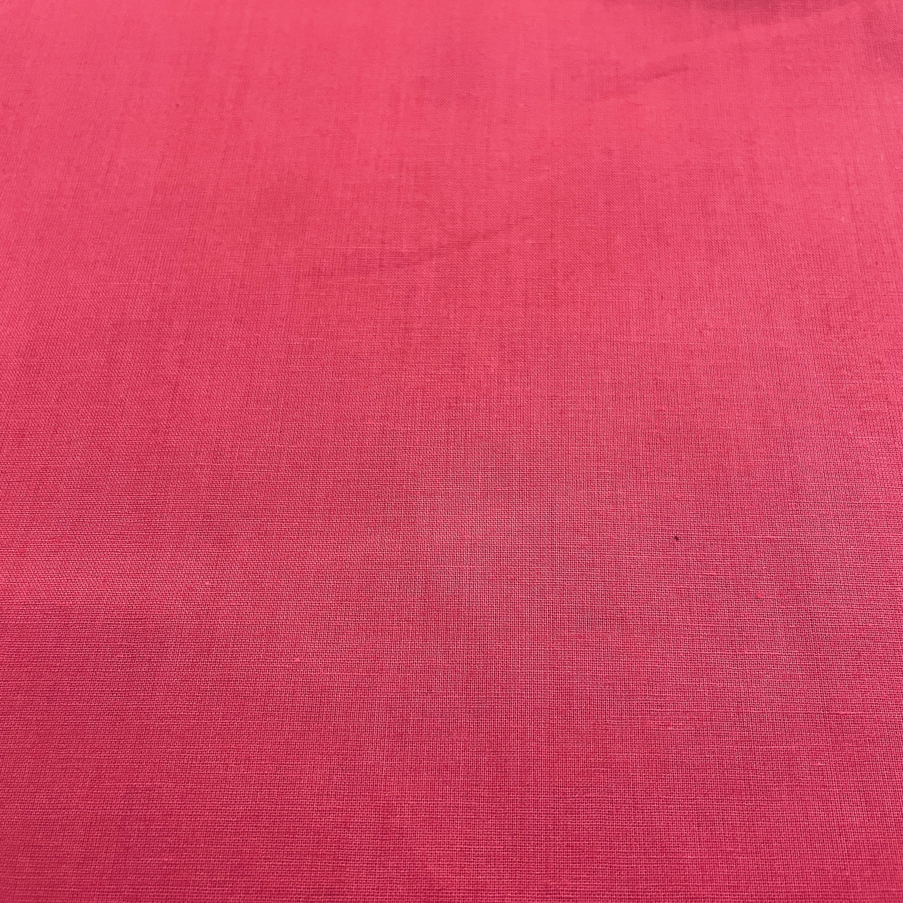Premium Pink Solid Cotton Mulmul Fabric - Image 2