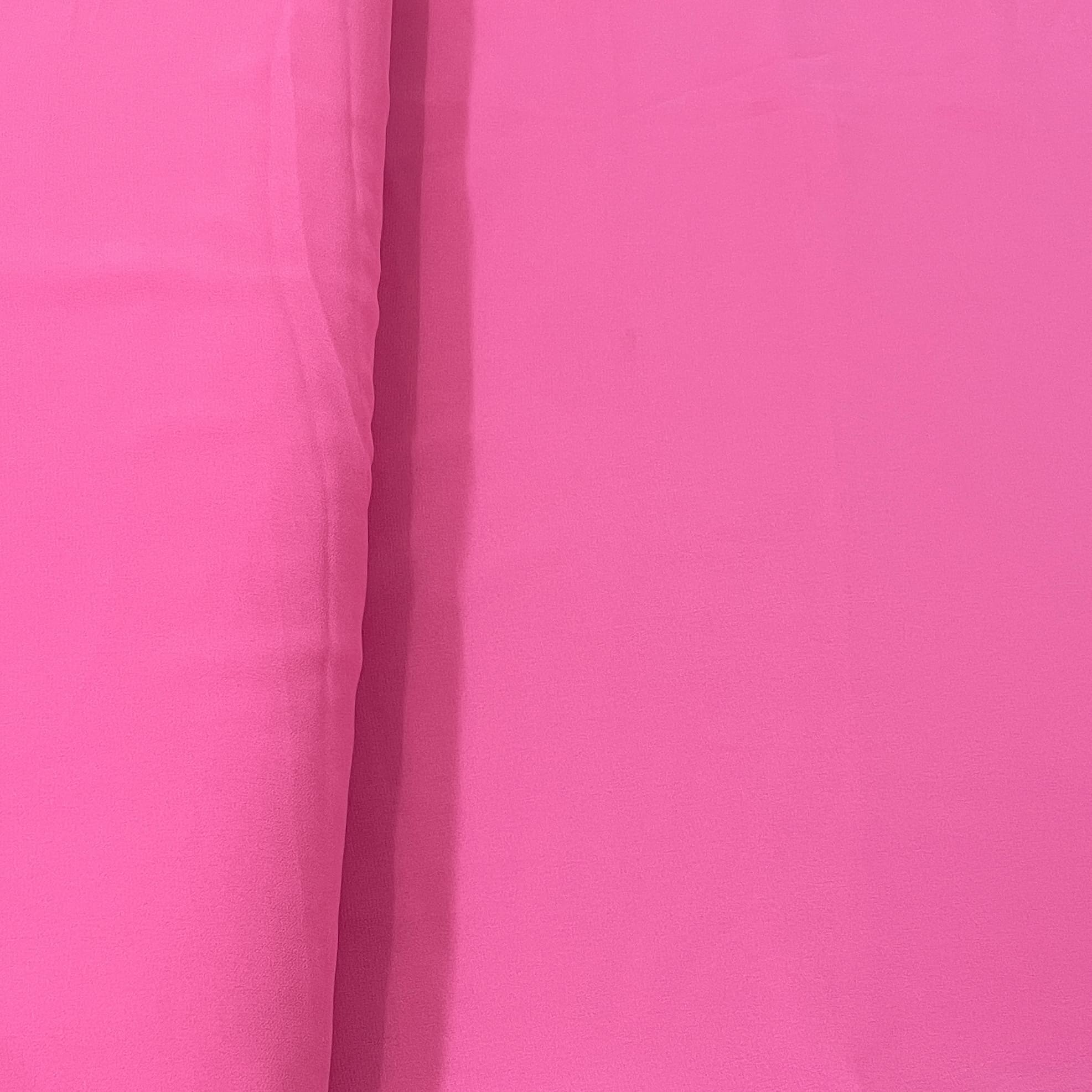 Premium Pink Solid Georgette Fabric - Image 3